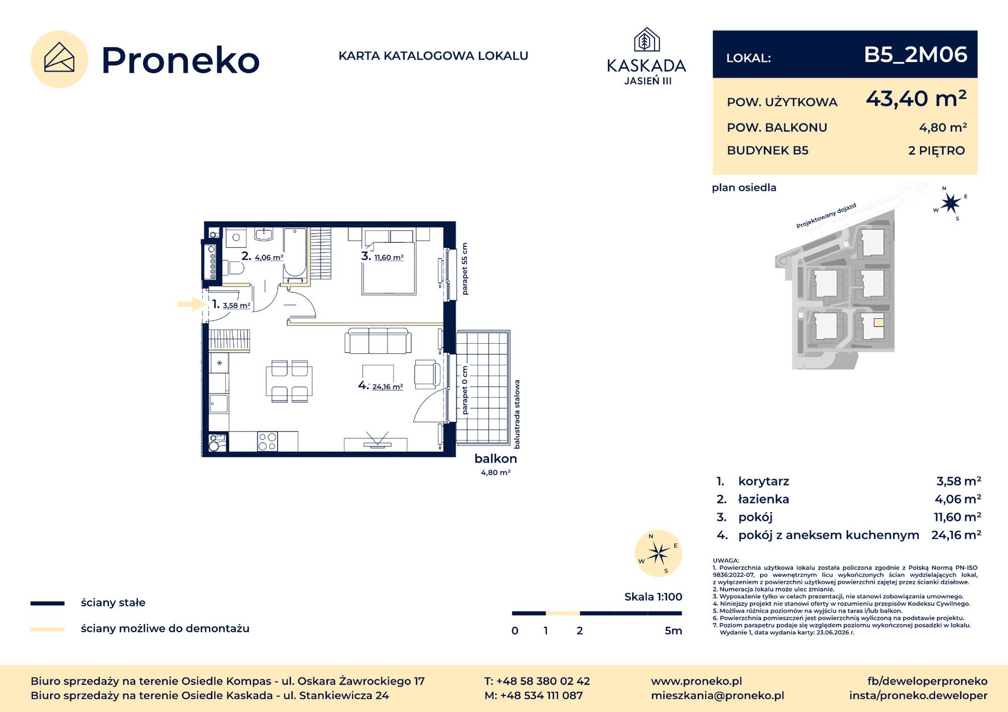 Osiedle Kompas – inwestycja Proneko - lokal B5_2M05