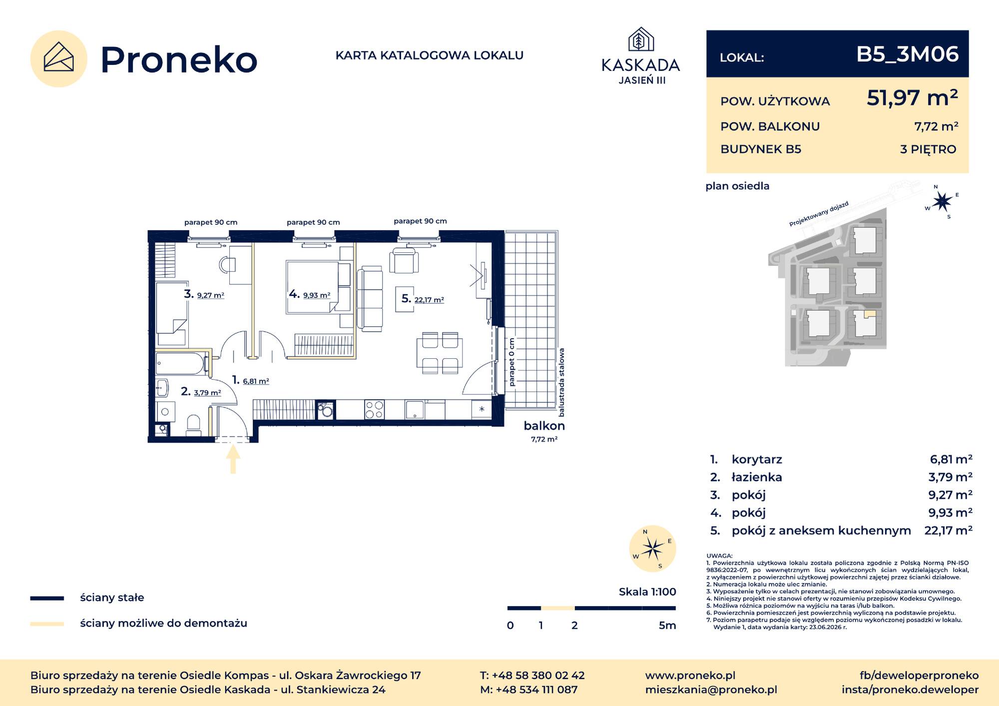 Osiedle Kompas – inwestycja Proneko - lokal B5_3M06
