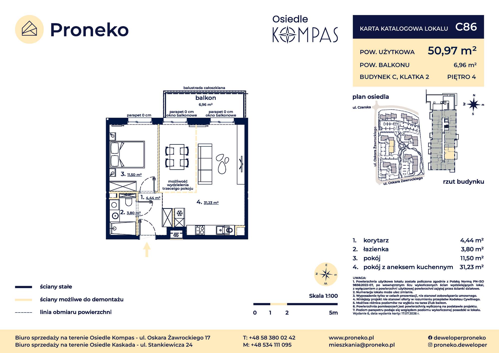 Osiedle Kompas – inwestycja Proneko - lokal C86