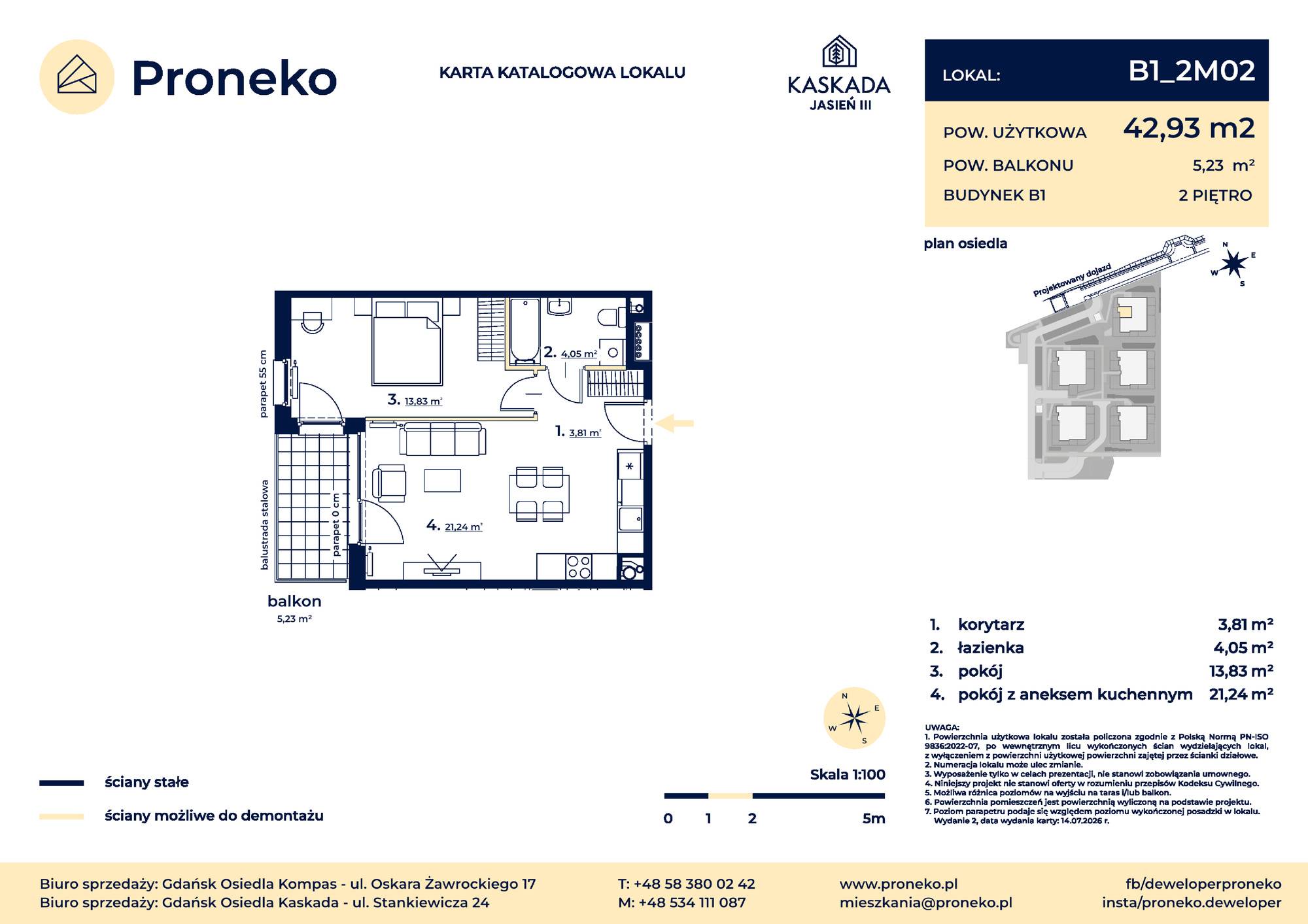 Osiedle Kompas – inwestycja Proneko - lokal B1_2M02