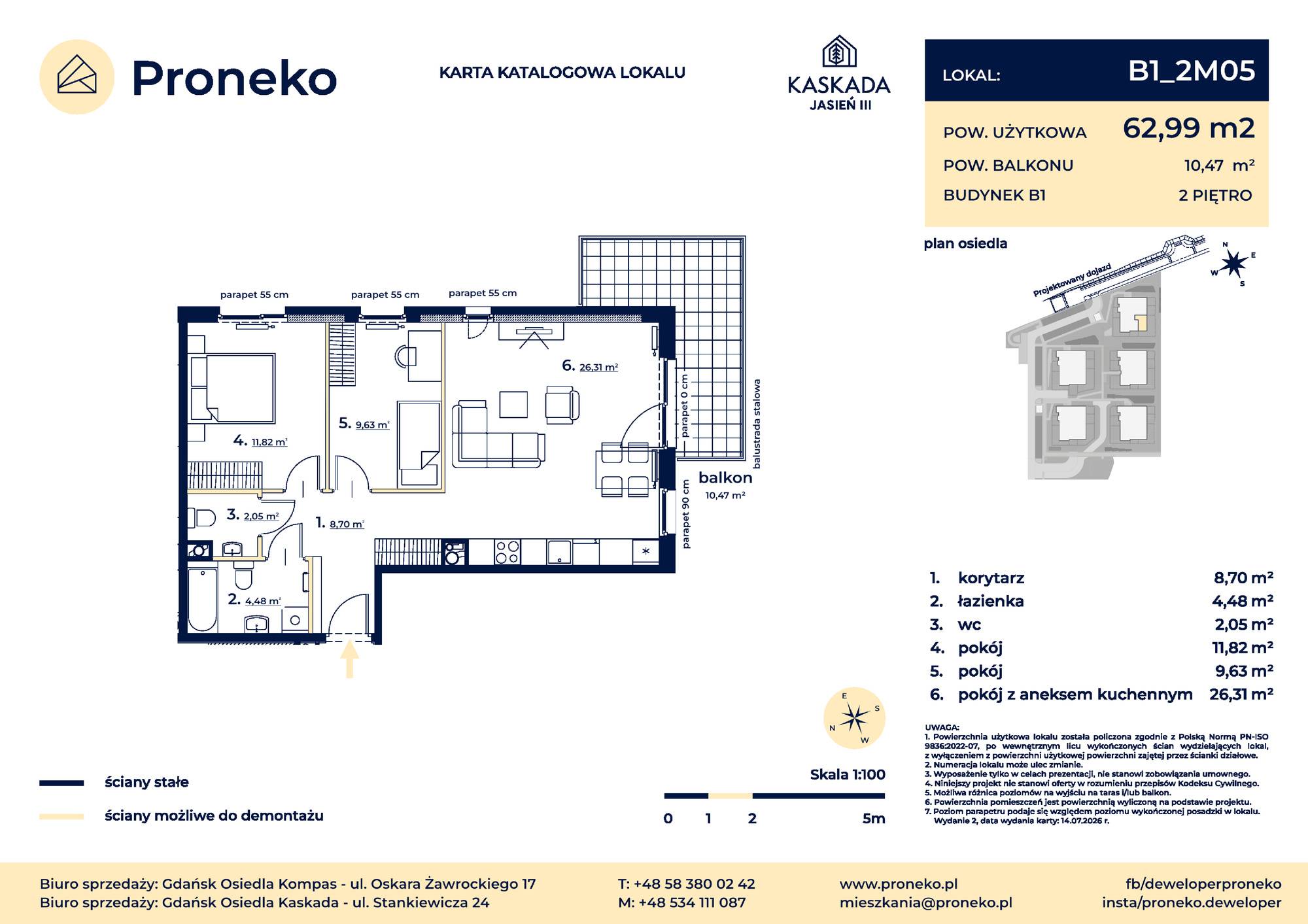 Osiedle Kompas – inwestycja Proneko - lokal B1_2M05