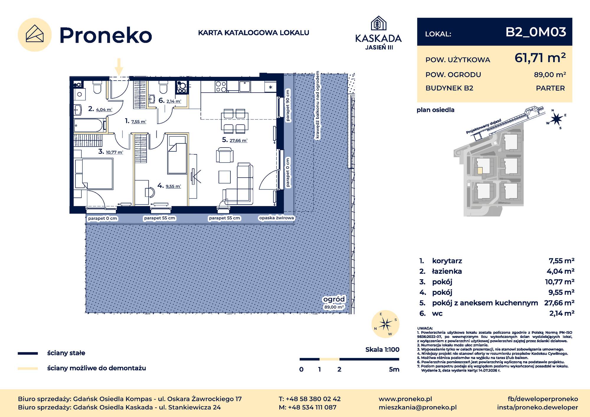 Osiedle Kompas – inwestycja Proneko - lokal B2_0M03