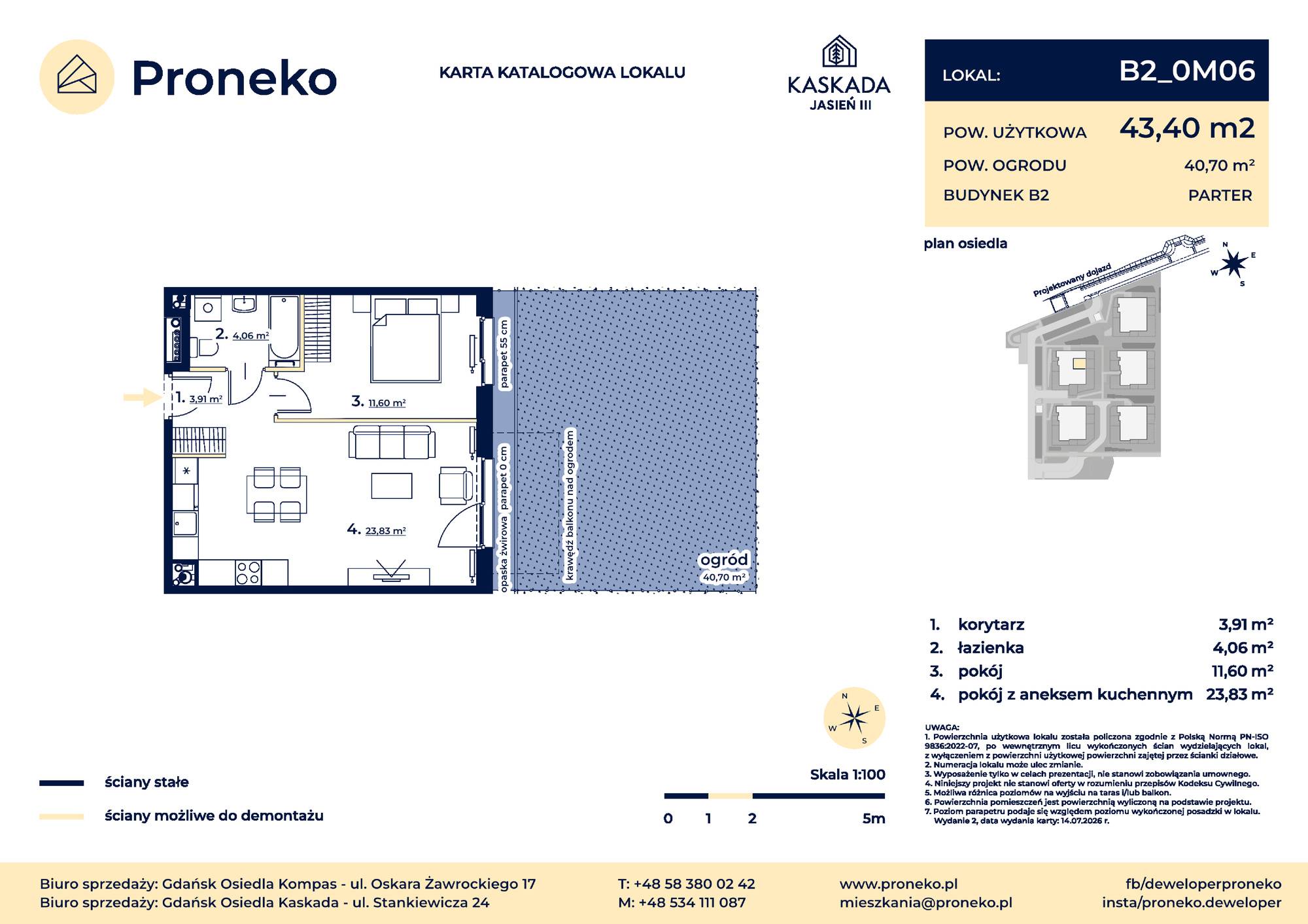 Osiedle Kompas – inwestycja Proneko - lokal B2_0M06