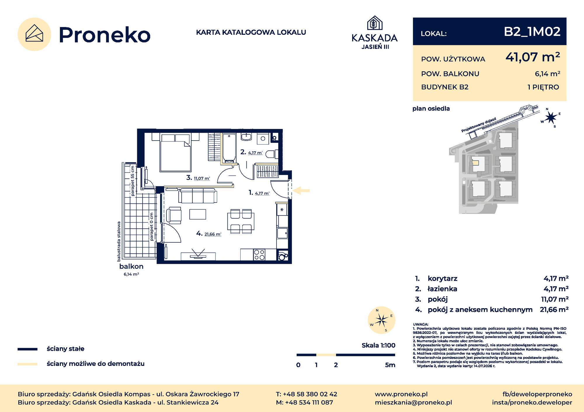 Osiedle Kompas – inwestycja Proneko - lokal B2_1M02