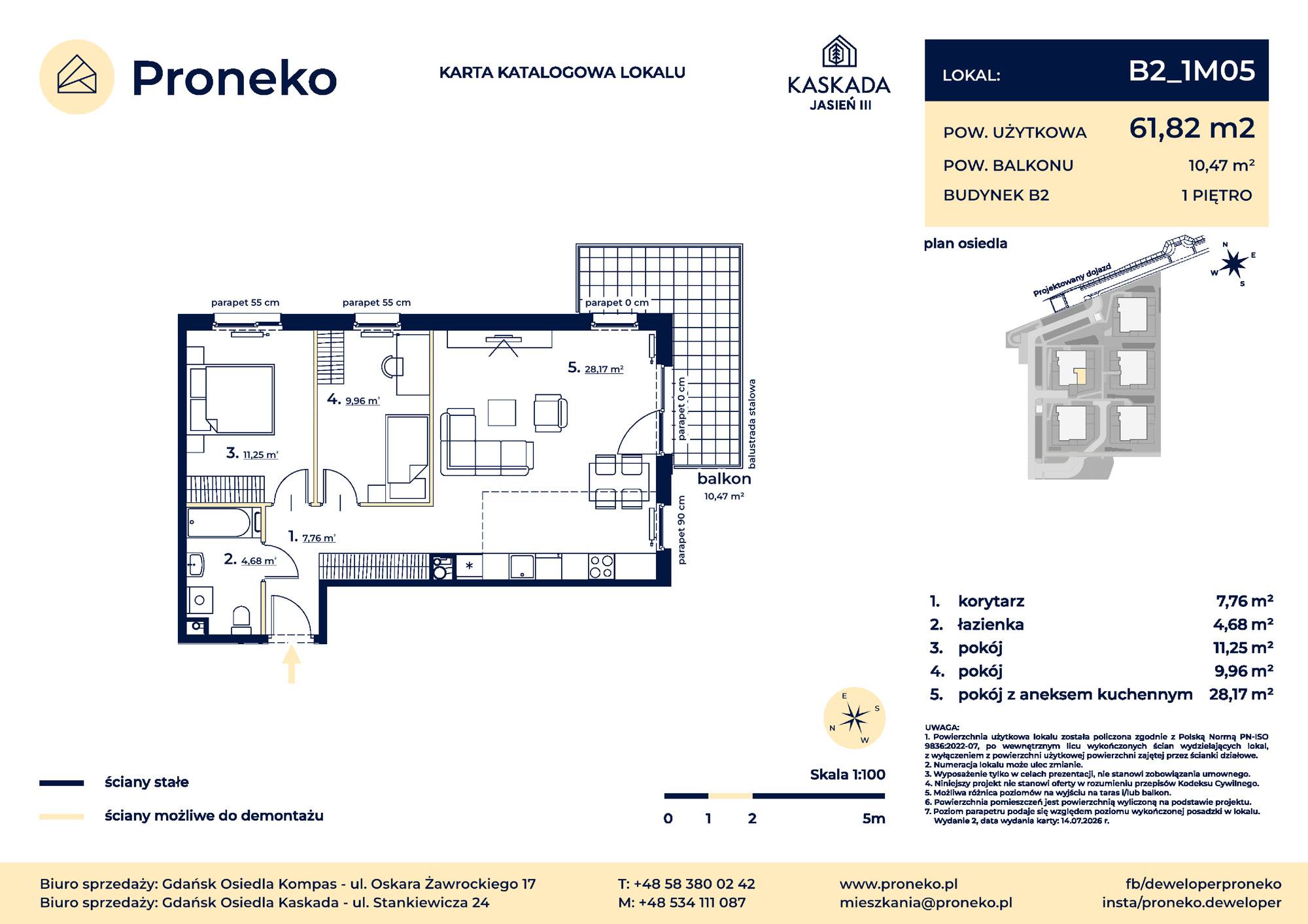 Osiedle Kompas – inwestycja Proneko - lokal B2_1M05