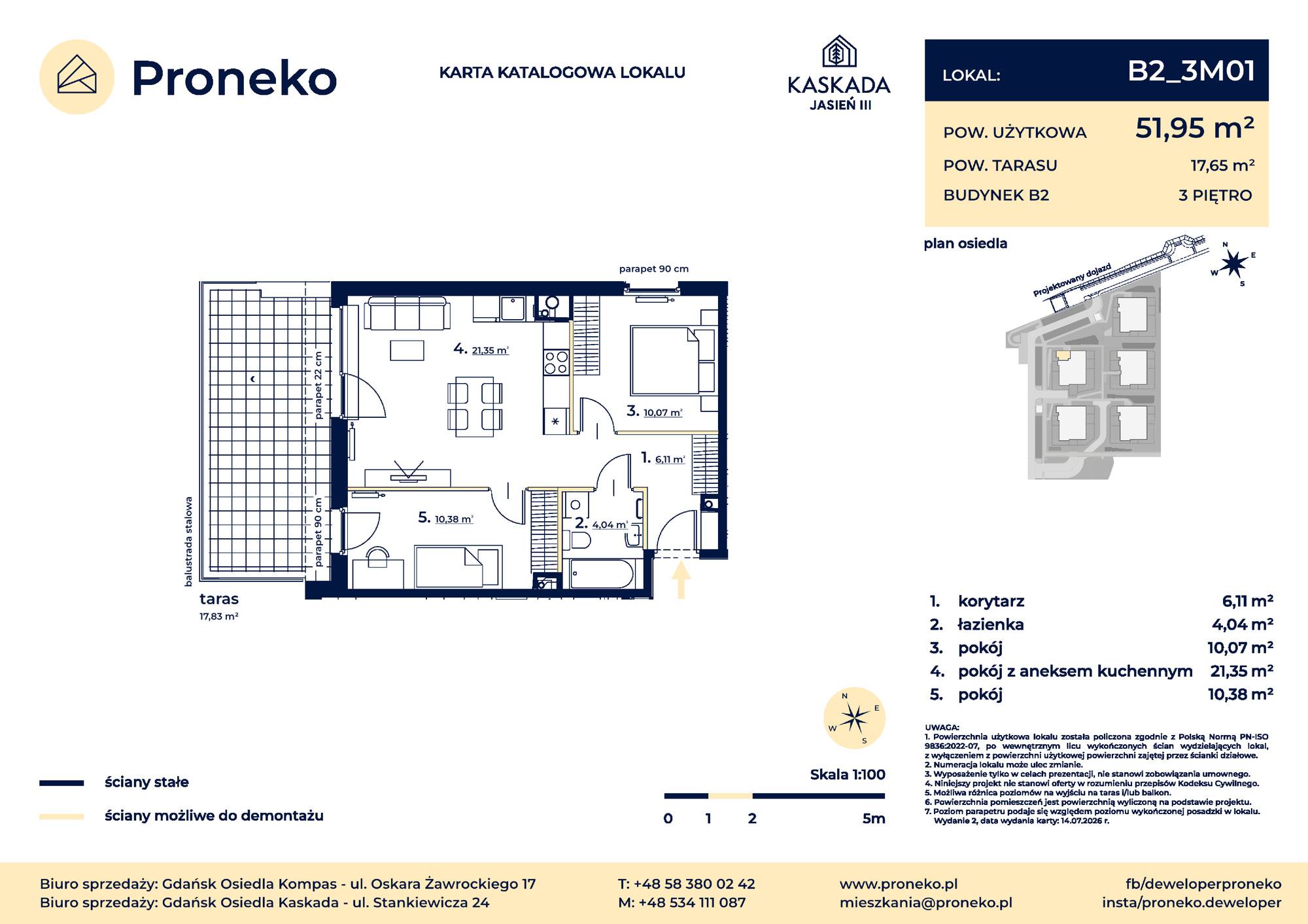 Osiedle Kompas – inwestycja Proneko - lokal B2_3M01