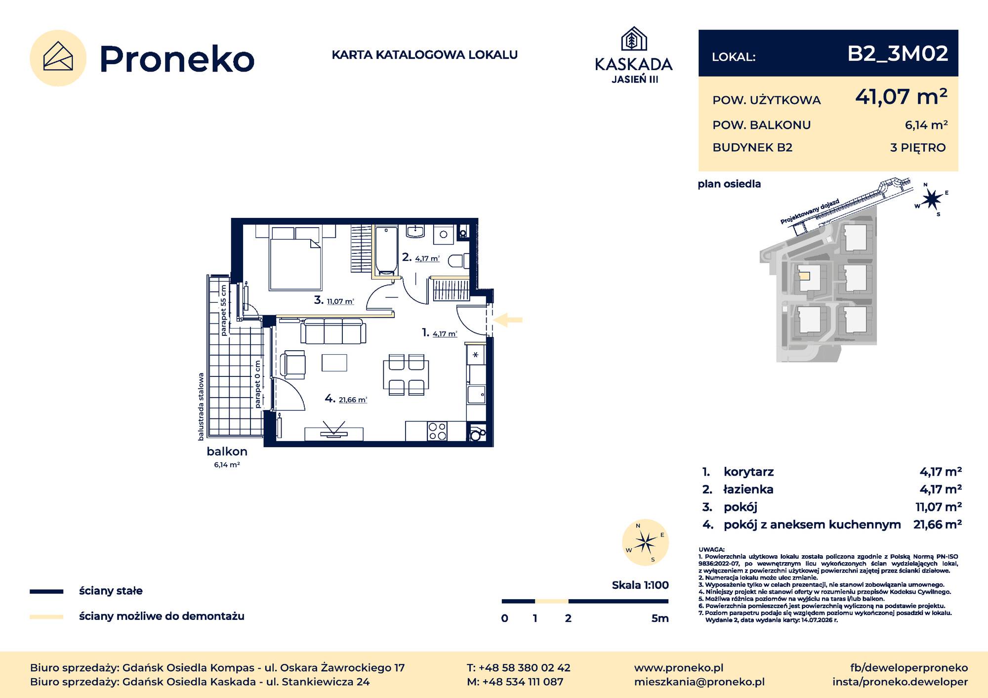 Osiedle Kompas – inwestycja Proneko - lokal B2_3M02