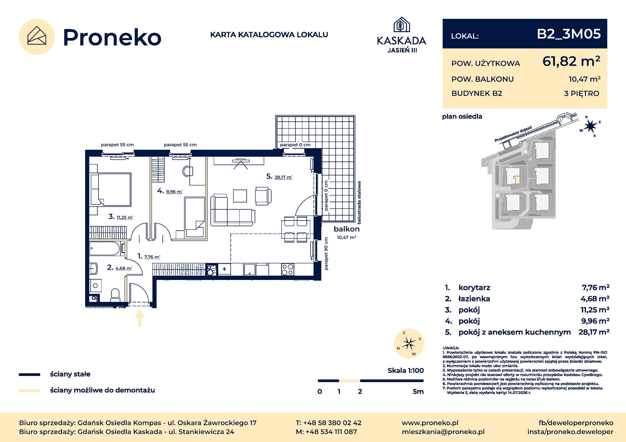 Osiedle Kompas – inwestycja Proneko - lokal B2_3M05