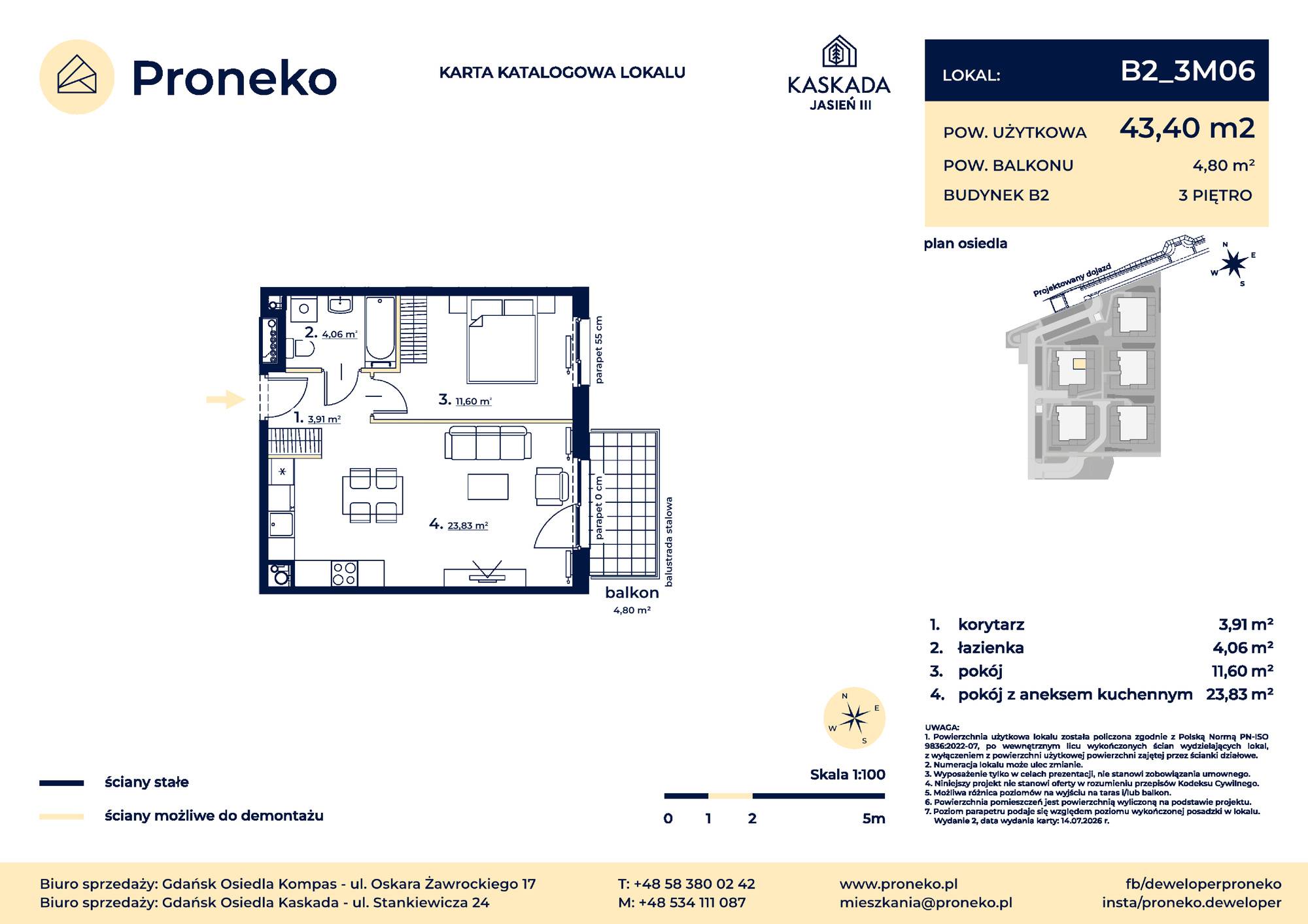 Osiedle Kompas – inwestycja Proneko - lokal B2_3M06
