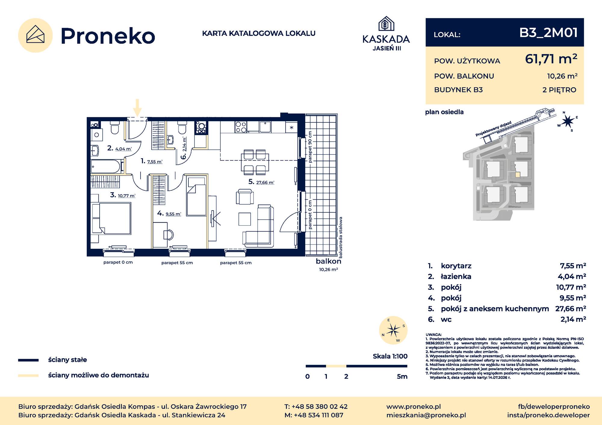 Osiedle Kompas – inwestycja Proneko - lokal B3_2M01