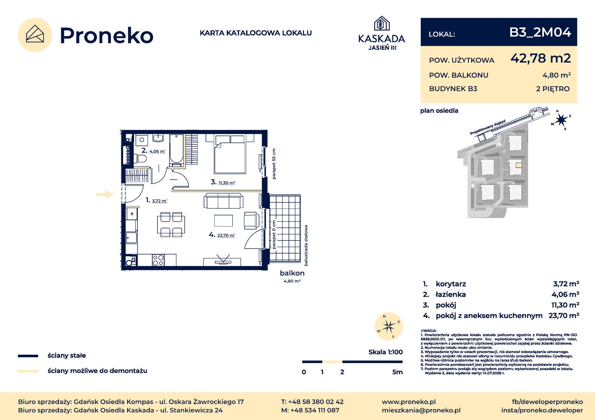 Osiedle Kompas – inwestycja Proneko - lokal B3_2M04