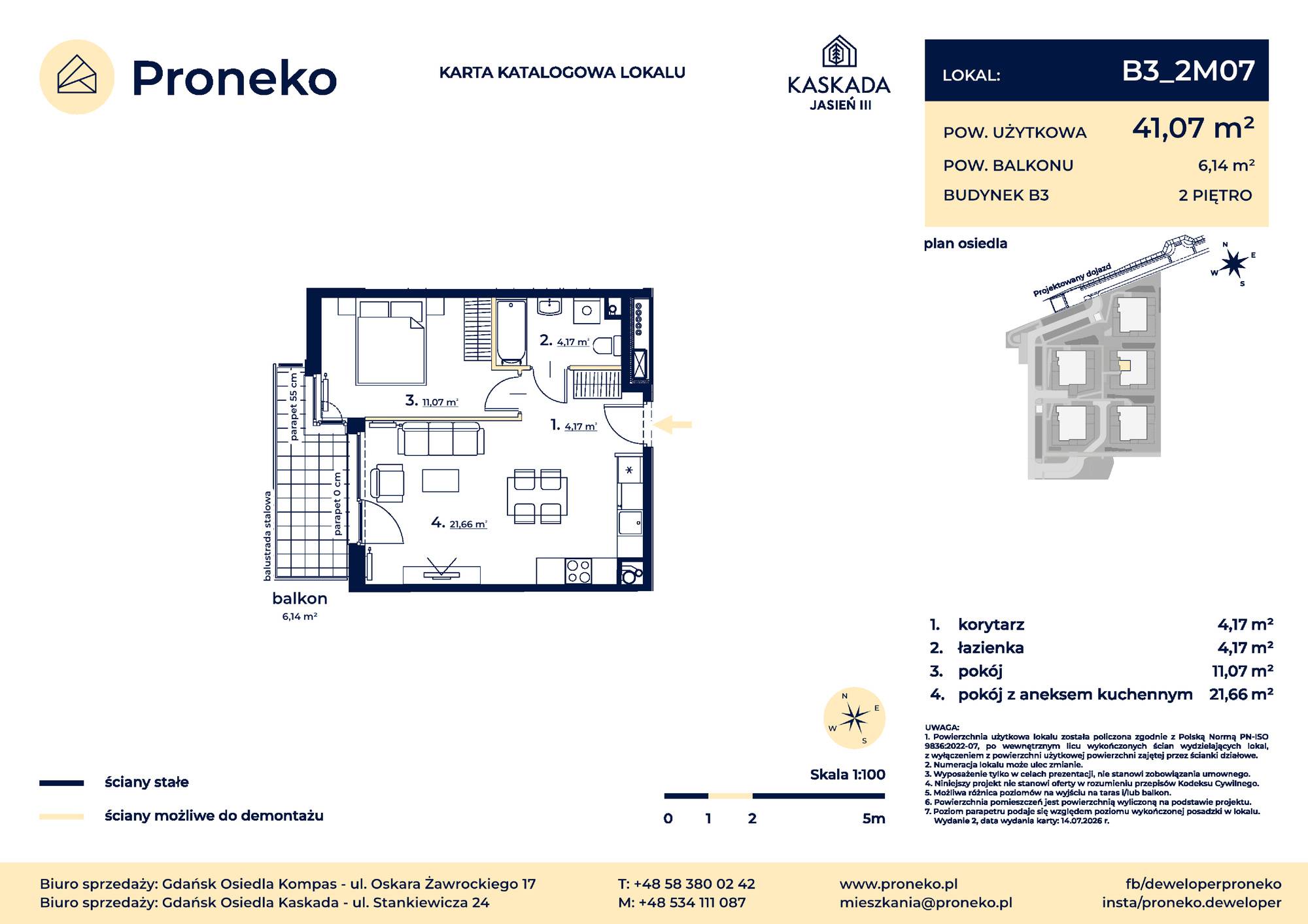 Osiedle Kompas – inwestycja Proneko - lokal B3_2M07