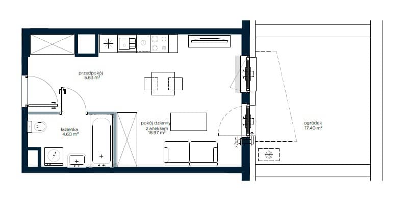 Riviera5 – inwestycja Marvipol - lokal M002
