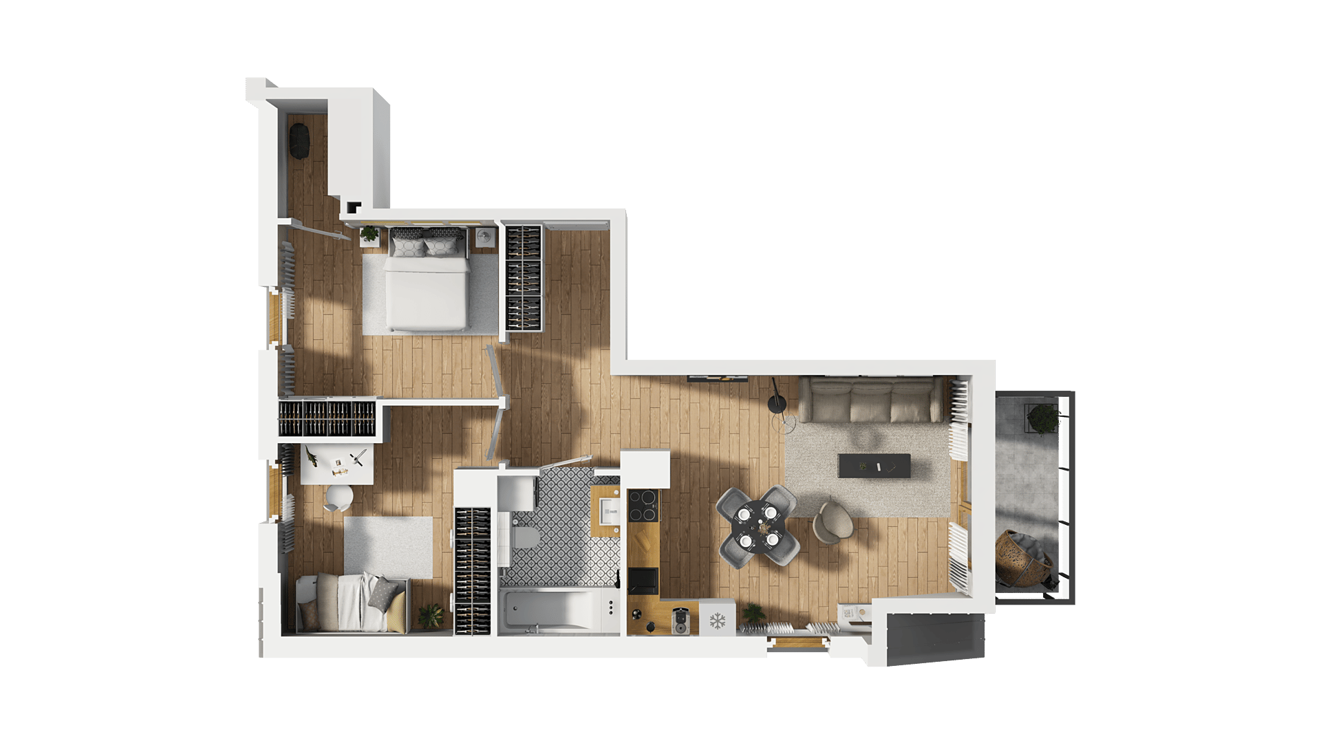 GDAŃSKIE ZACISZE – inwestycja Dom Development - lokal B3 6, budynek B3