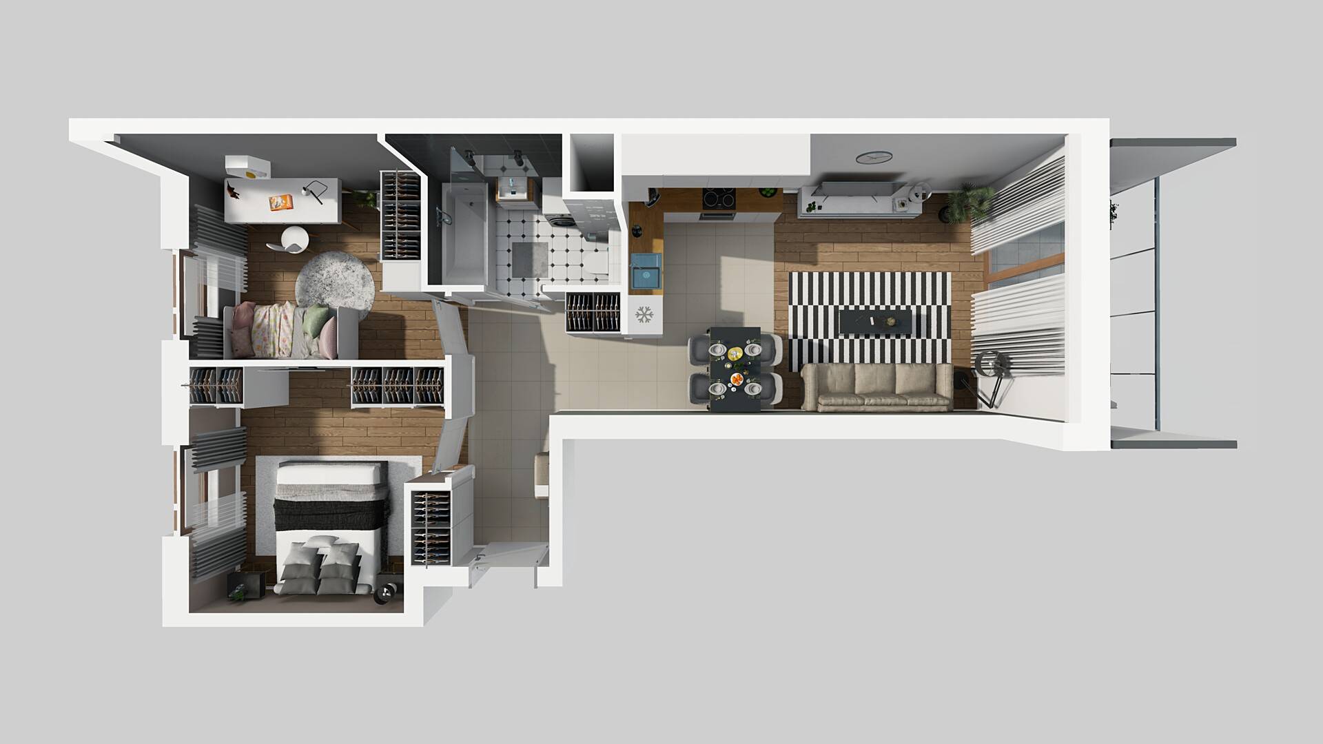 APARTAMENTY LITERACKA - lokal E 127, budynek E