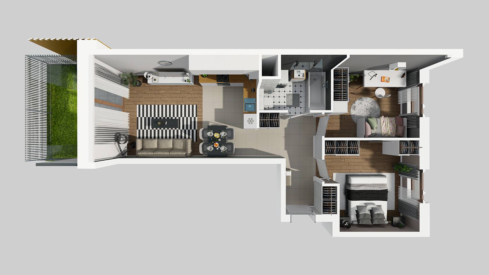 APARTAMENTY LITERACKA - lokal E 150, budynek E