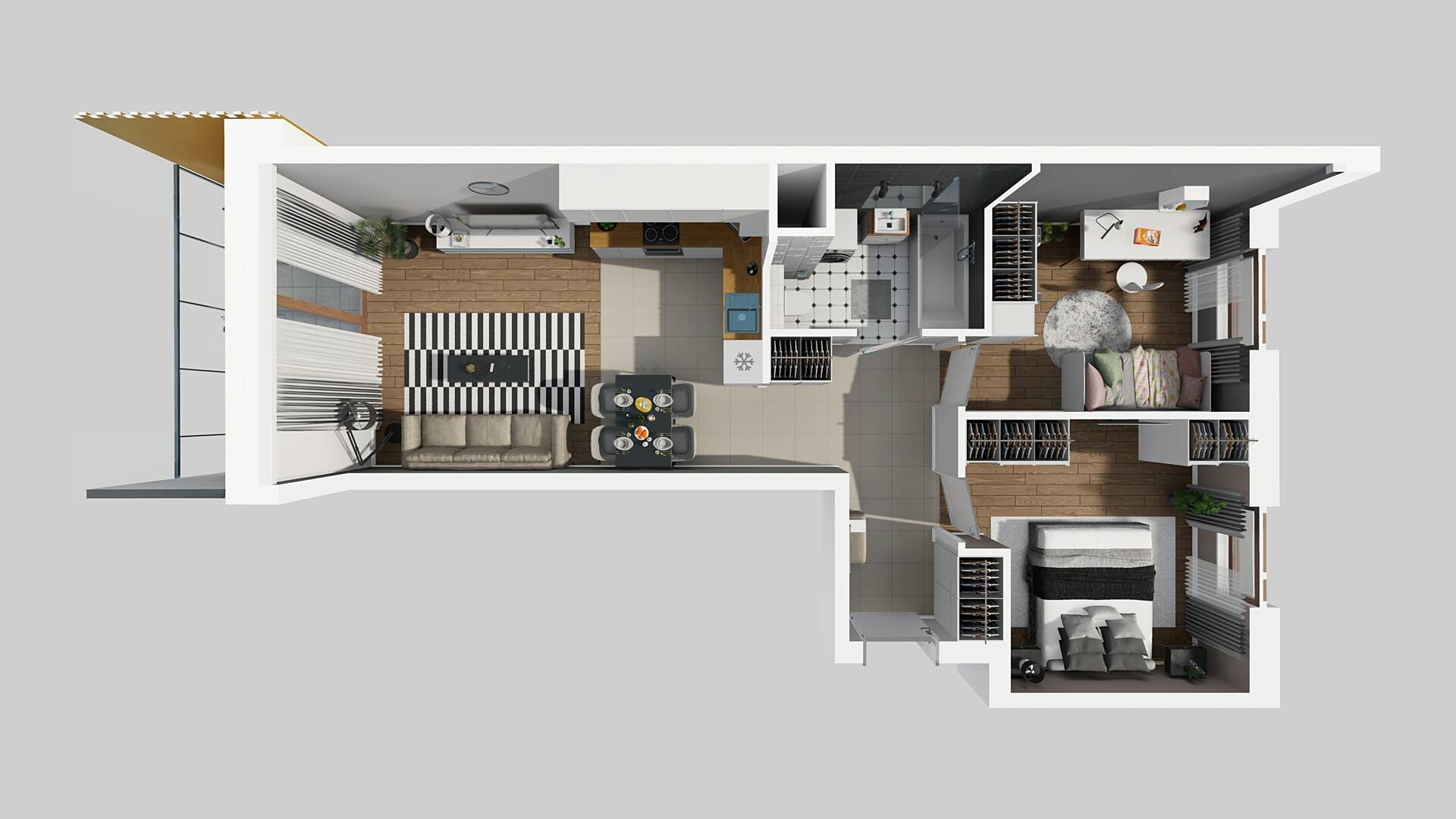 APARTAMENTY LITERACKA - lokal E 158, budynek E