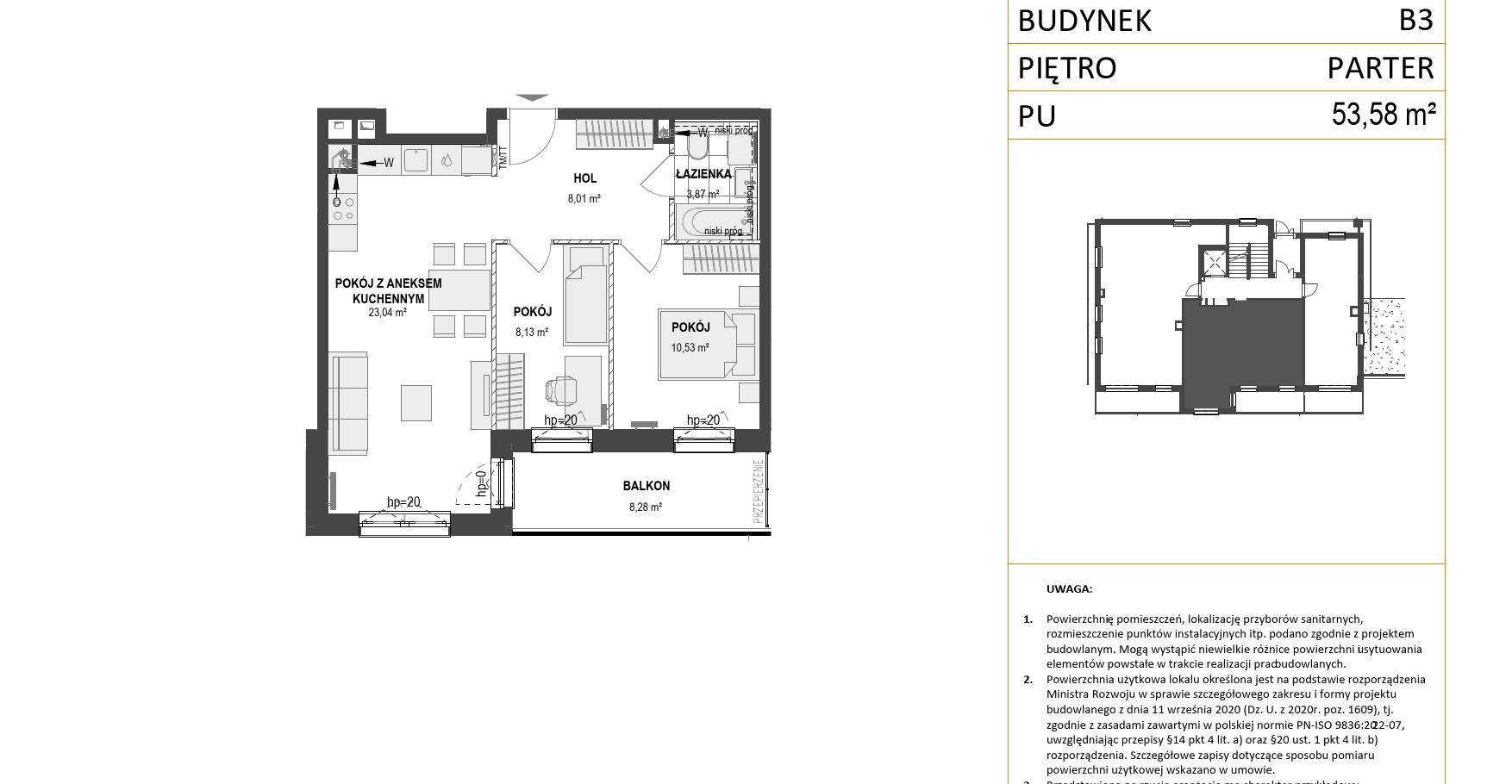 WZGÓRZE MARKOWCA – inwestycja Dom Development - lokal B3 2, budynek B3