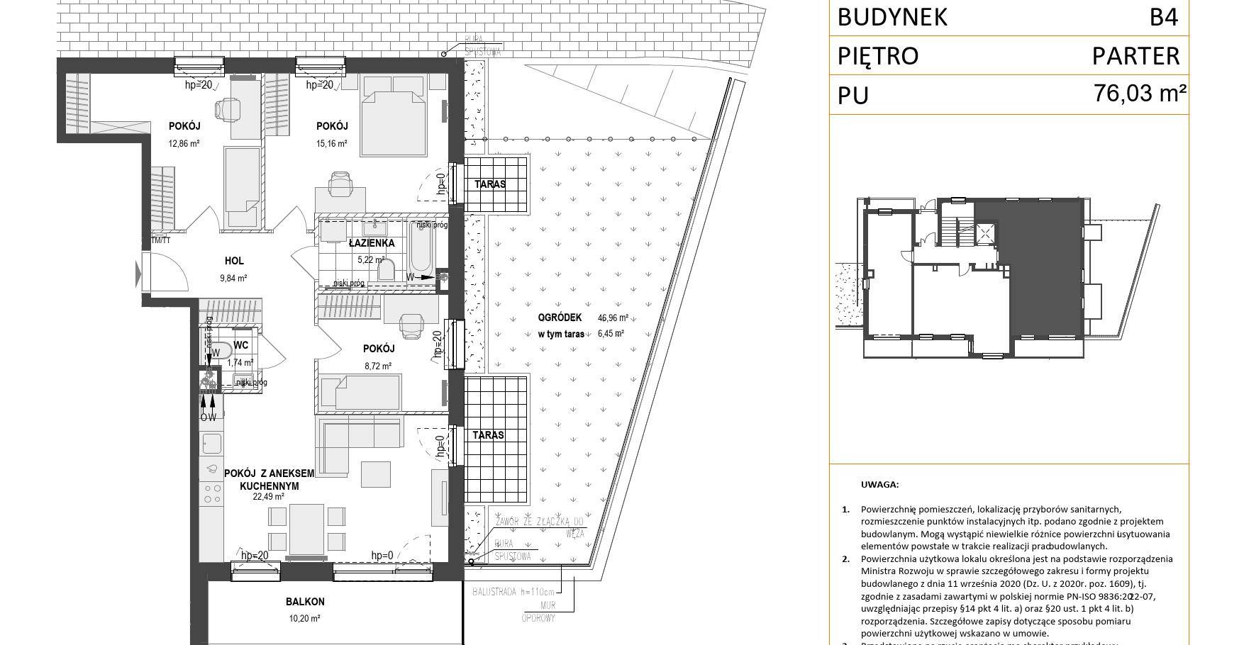 WZGÓRZE MARKOWCA – inwestycja Dom Development - lokal B4 1, budynek B4