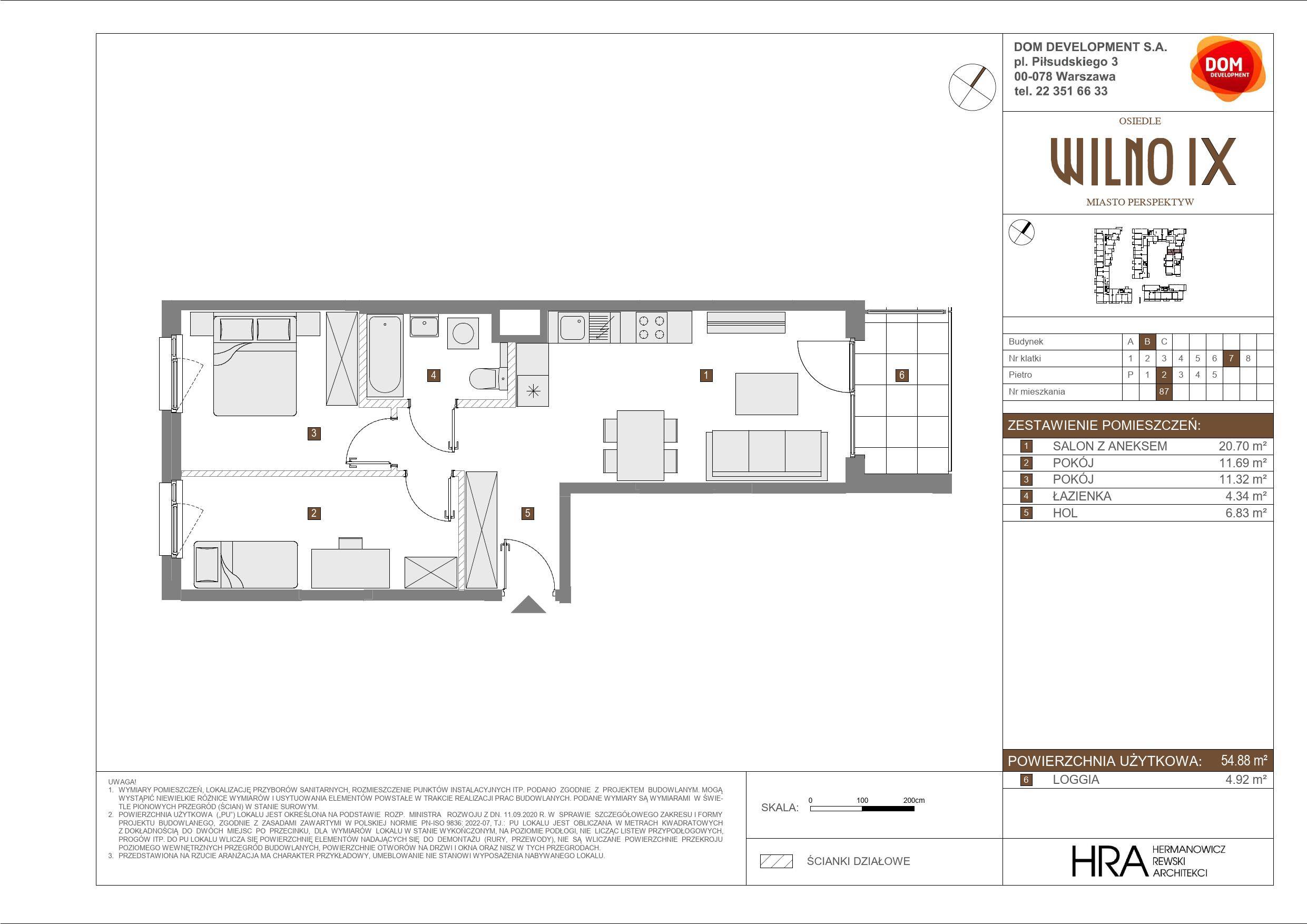 OSIEDLE WILNO – inwestycja Dom Development - lokal B 87, budynek B