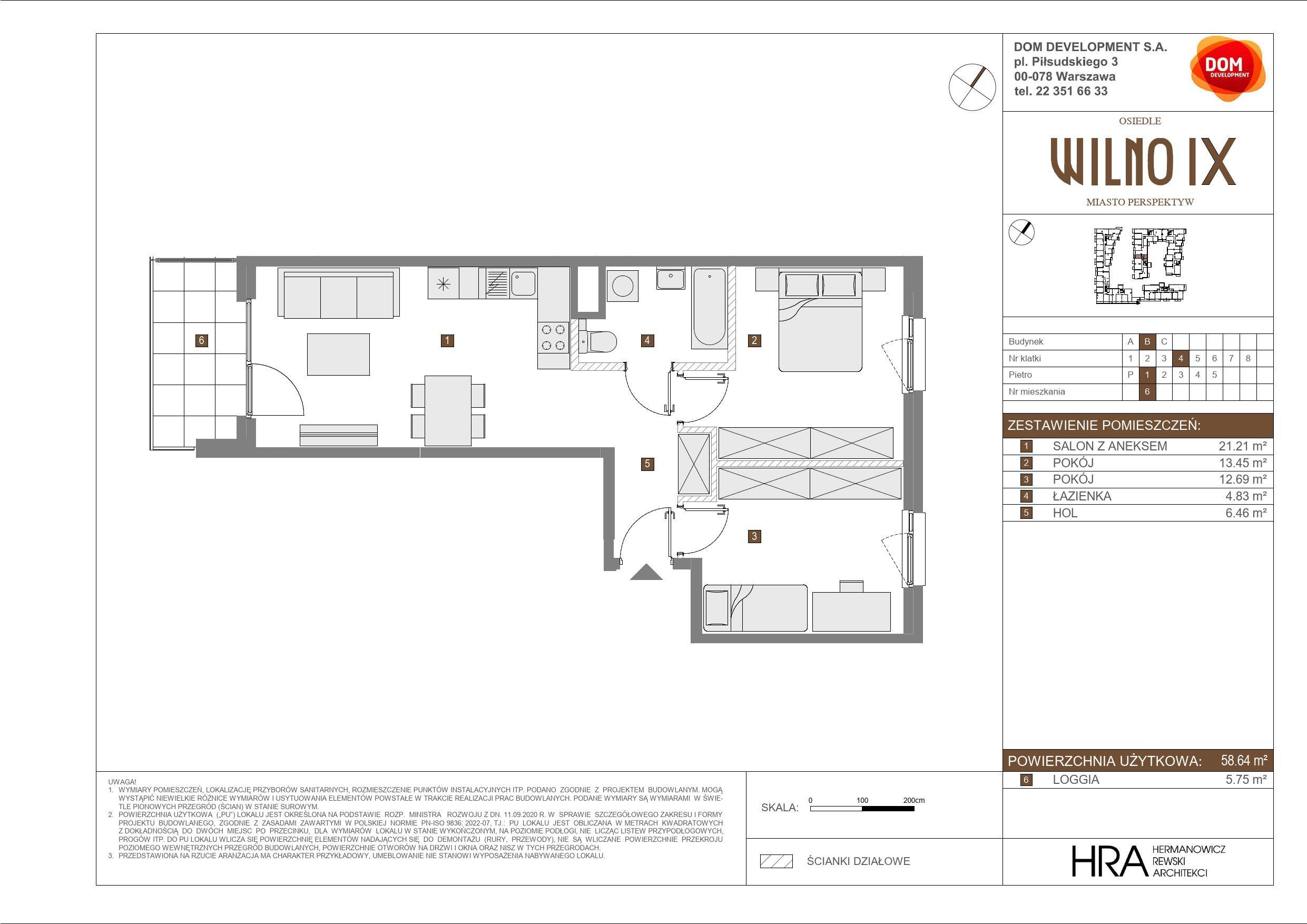 OSIEDLE WILNO – inwestycja Dom Development - lokal B 6, budynek B