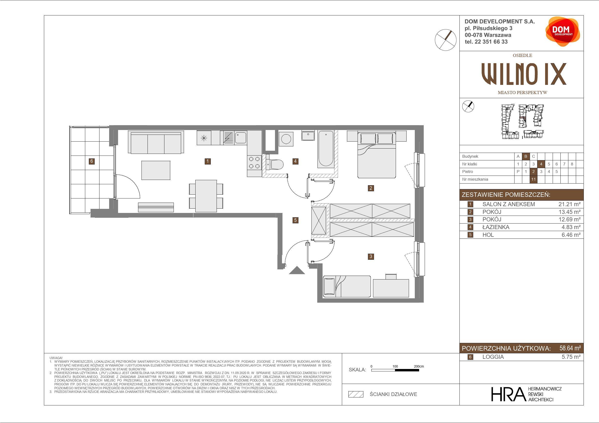 OSIEDLE WILNO – inwestycja Dom Development - lokal B 11, budynek B