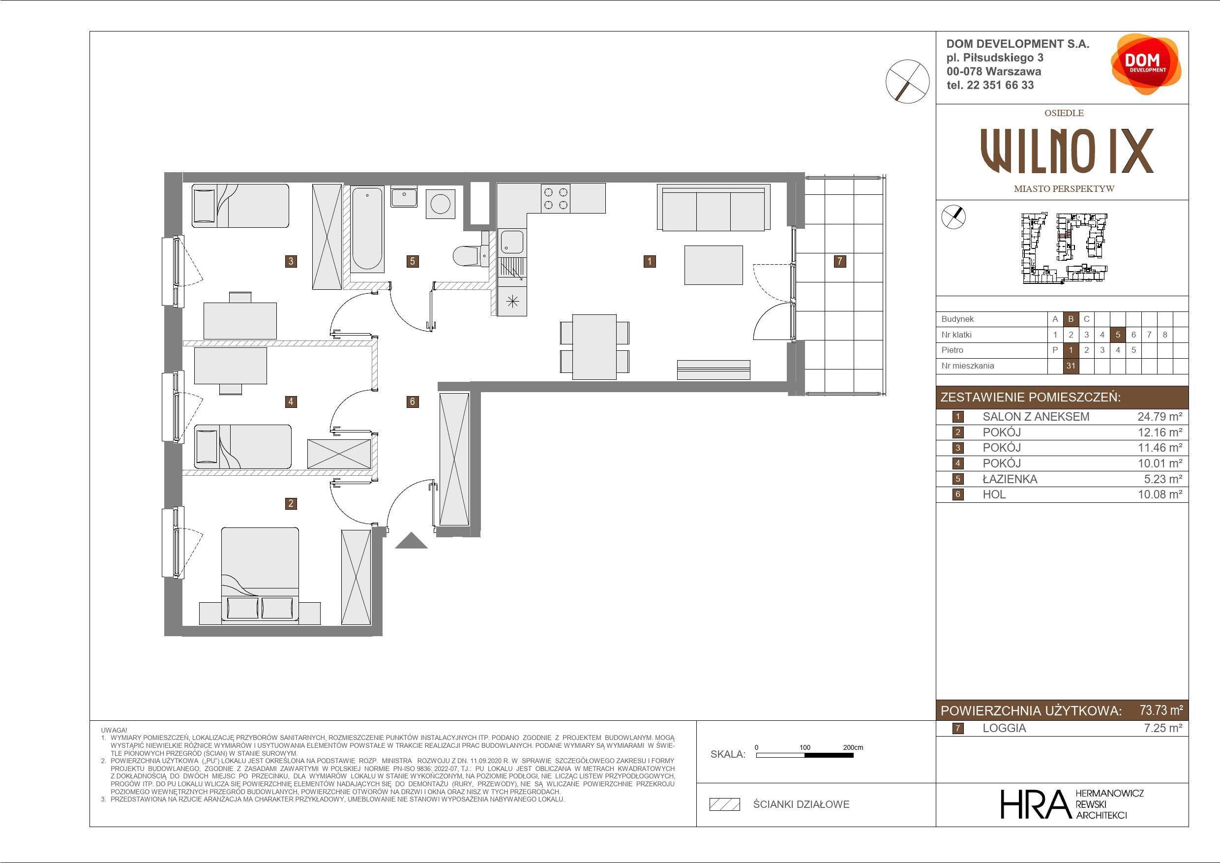 OSIEDLE WILNO – inwestycja Dom Development - lokal B 31, budynek B