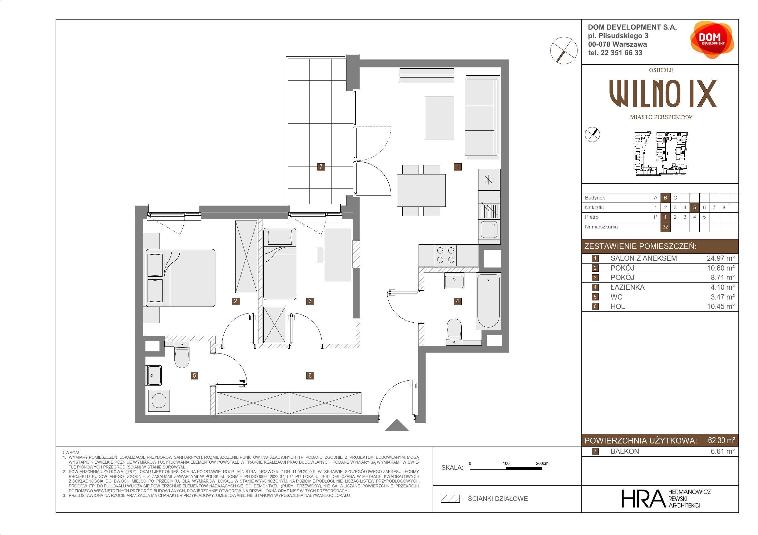 OSIEDLE WILNO – inwestycja Dom Development - lokal B 32, budynek B