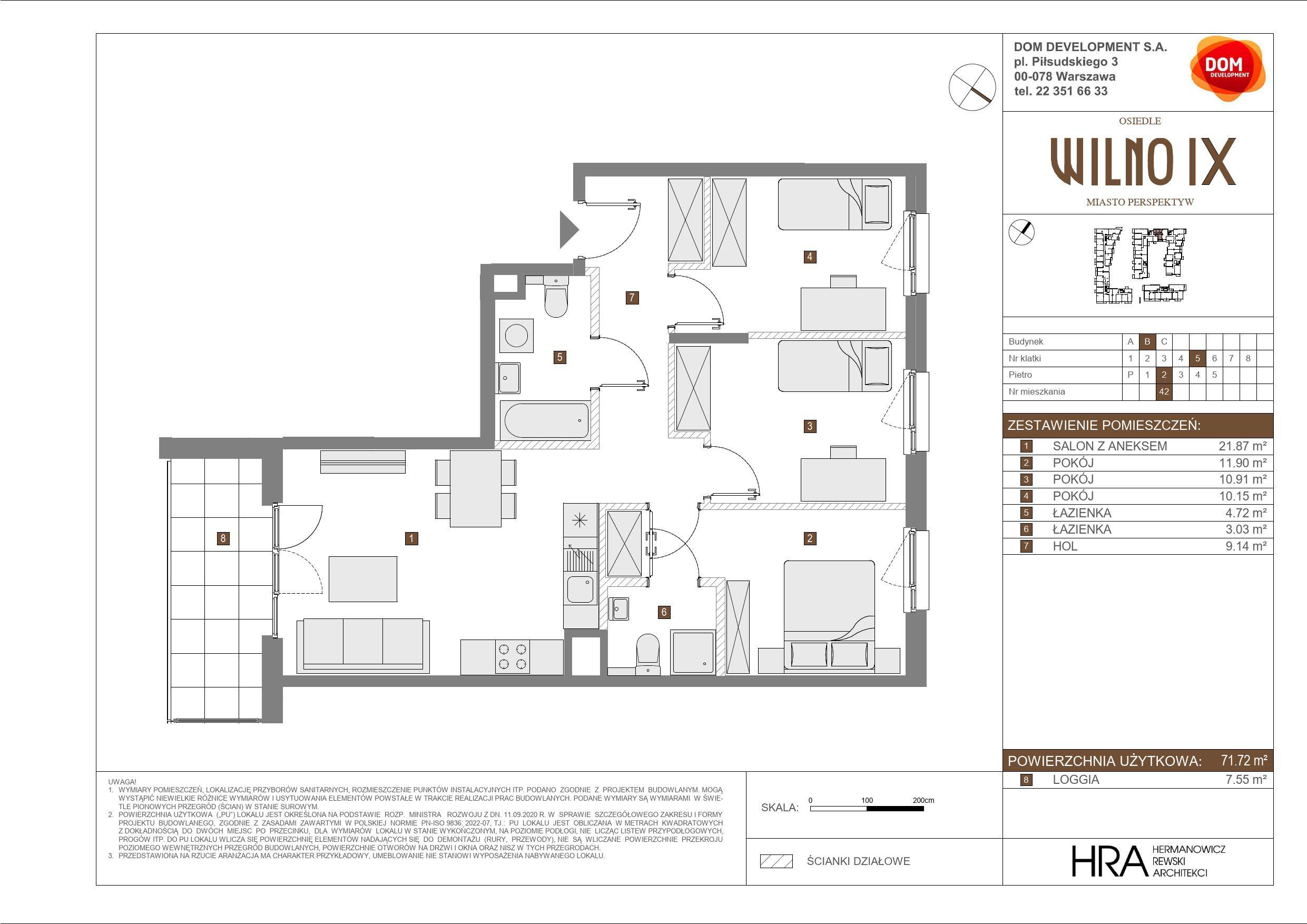 OSIEDLE WILNO – inwestycja Dom Development - lokal B 42, budynek B