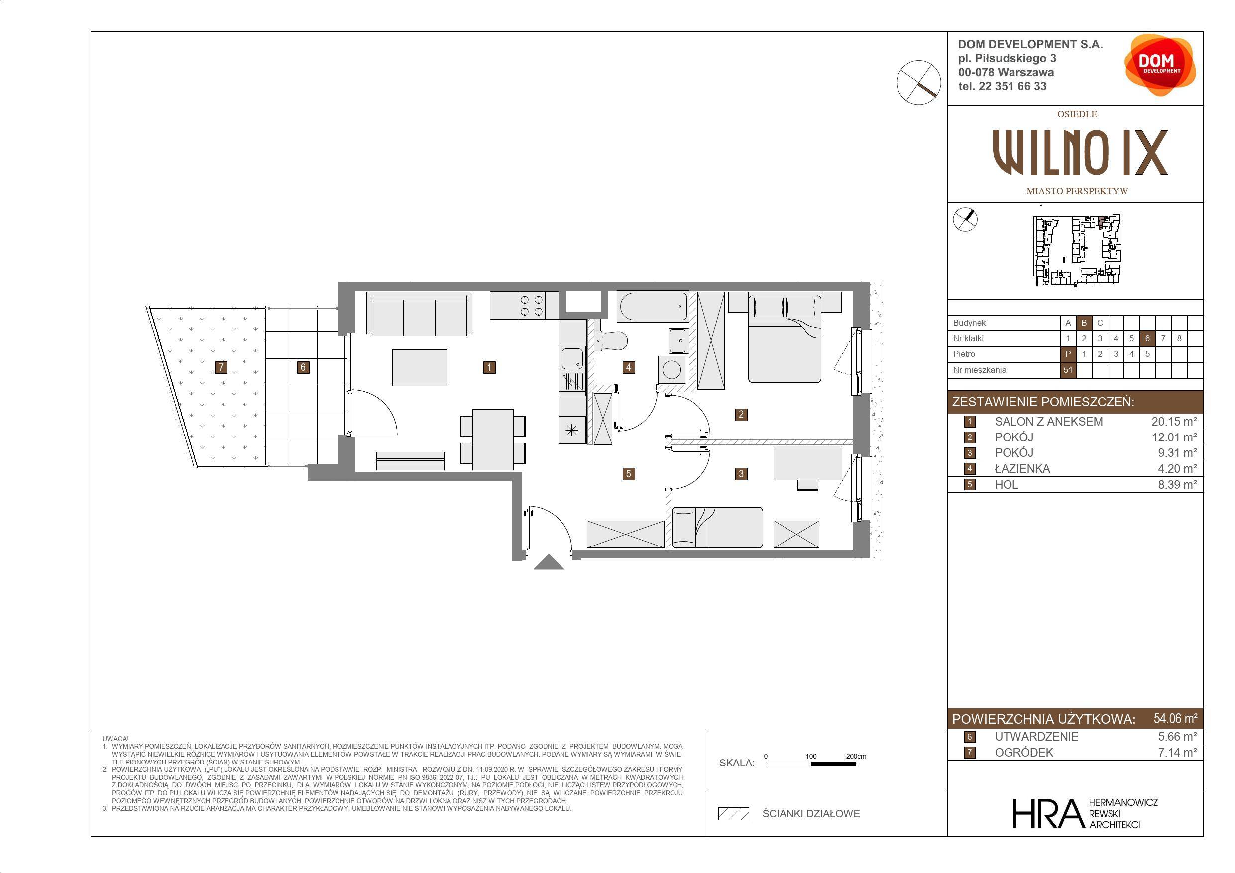 OSIEDLE WILNO – inwestycja Dom Development - lokal B 51, budynek B