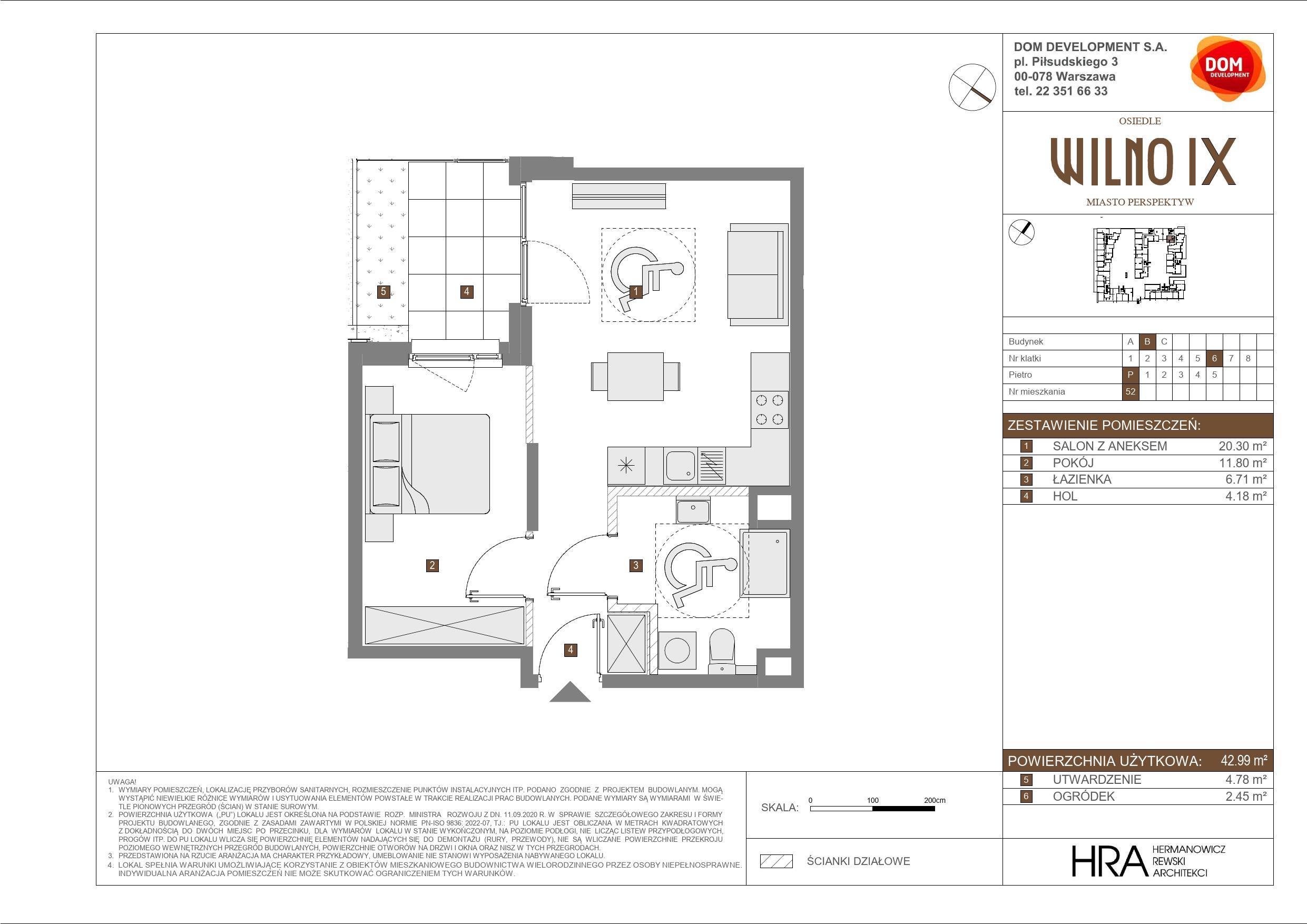 OSIEDLE WILNO – inwestycja Dom Development - lokal B 52, budynek B
