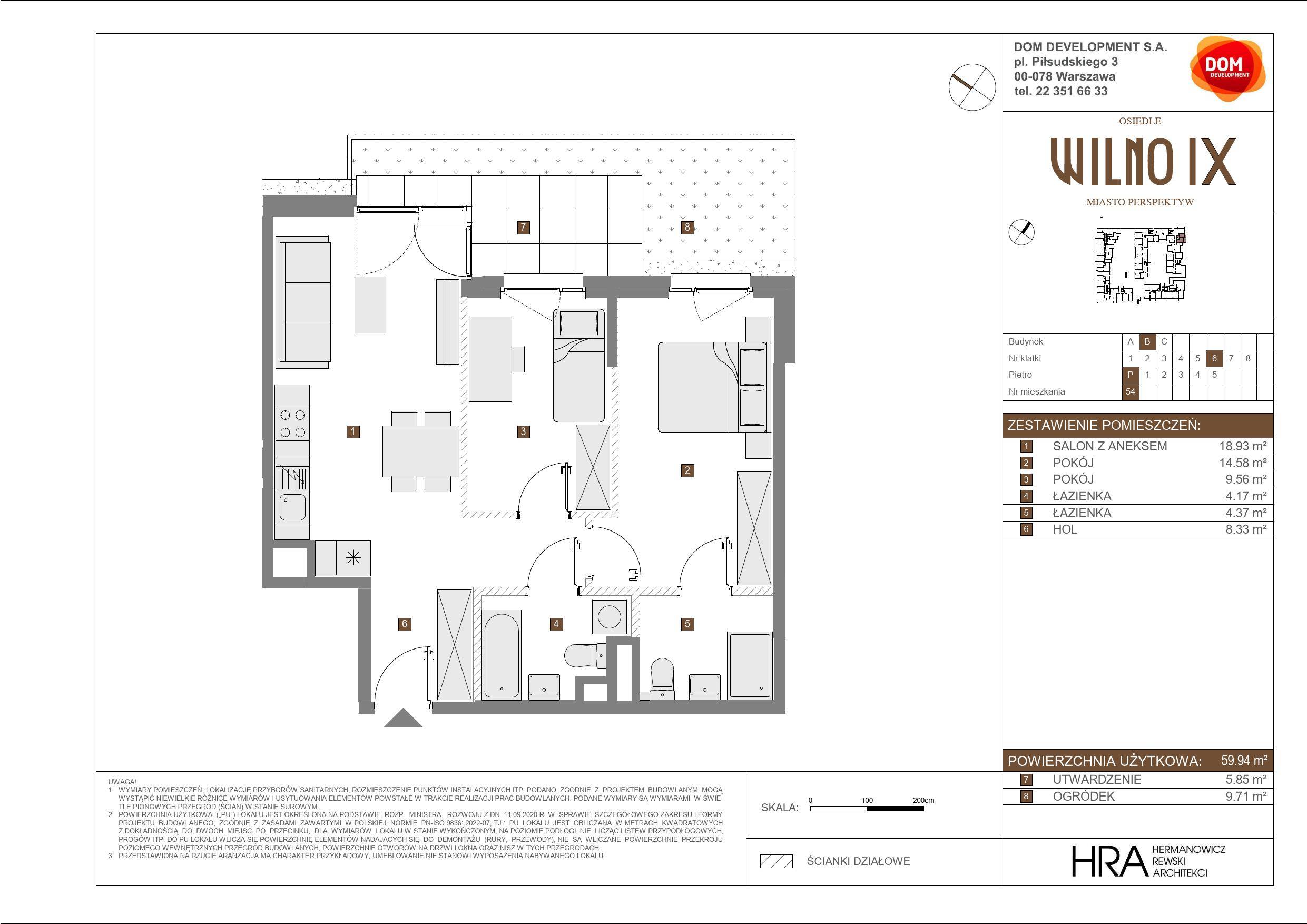 OSIEDLE WILNO – inwestycja Dom Development - lokal B 54, budynek B