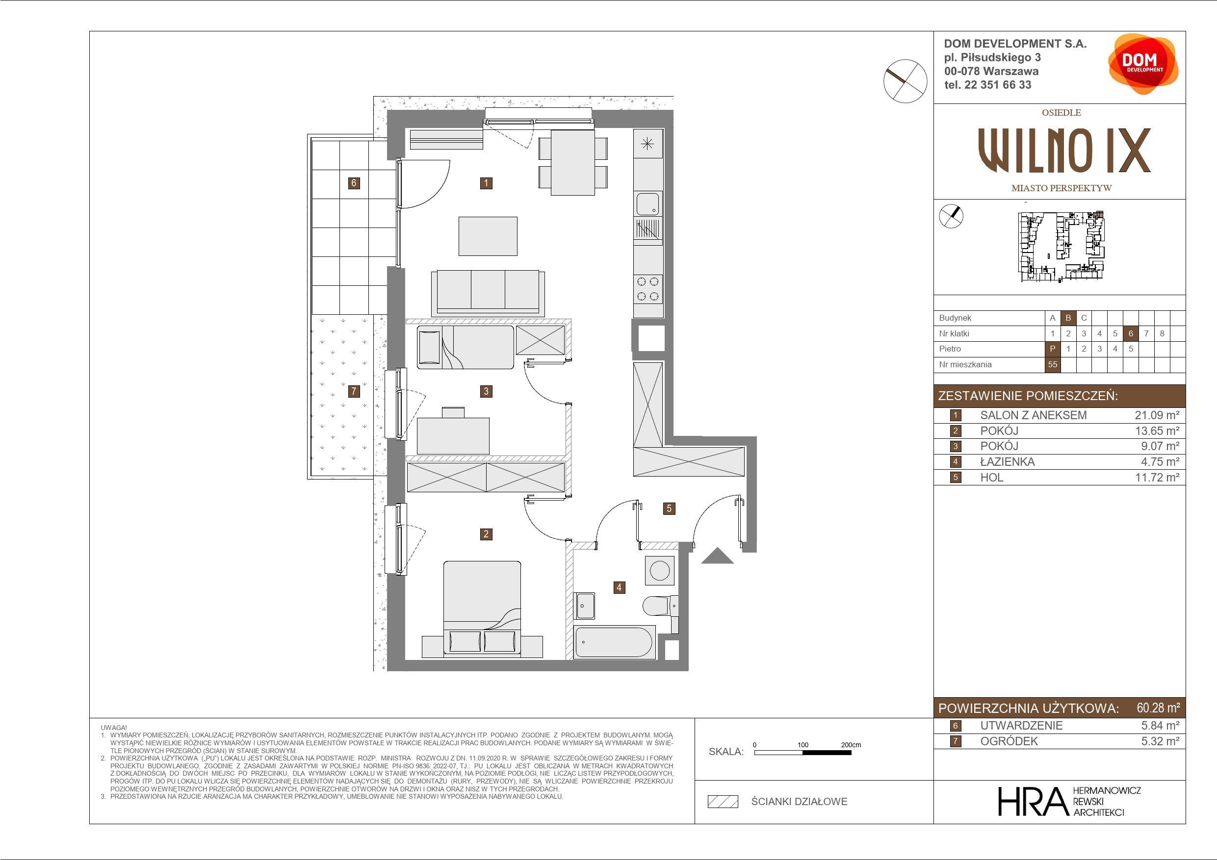 OSIEDLE WILNO – inwestycja Dom Development - lokal B 55, budynek B