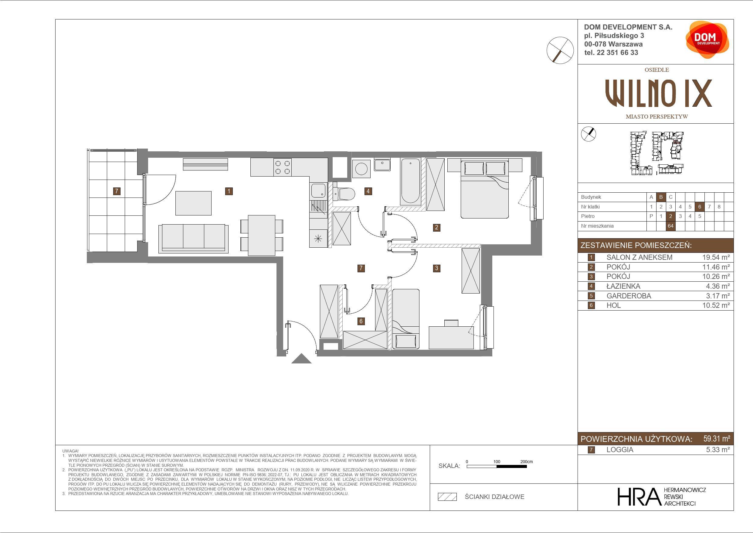 OSIEDLE WILNO – inwestycja Dom Development - lokal B 64, budynek B