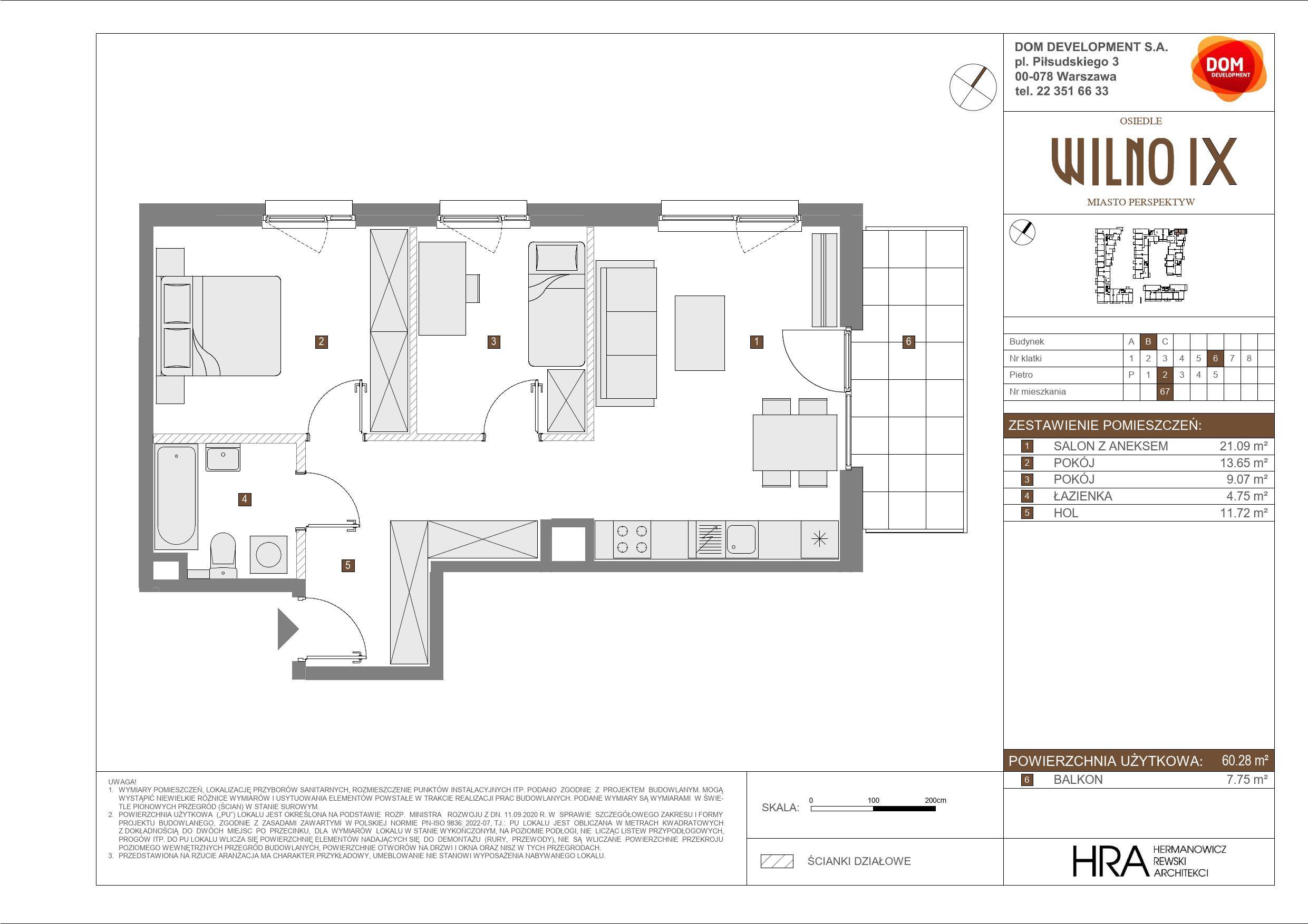 OSIEDLE WILNO – inwestycja Dom Development - lokal B 67, budynek B