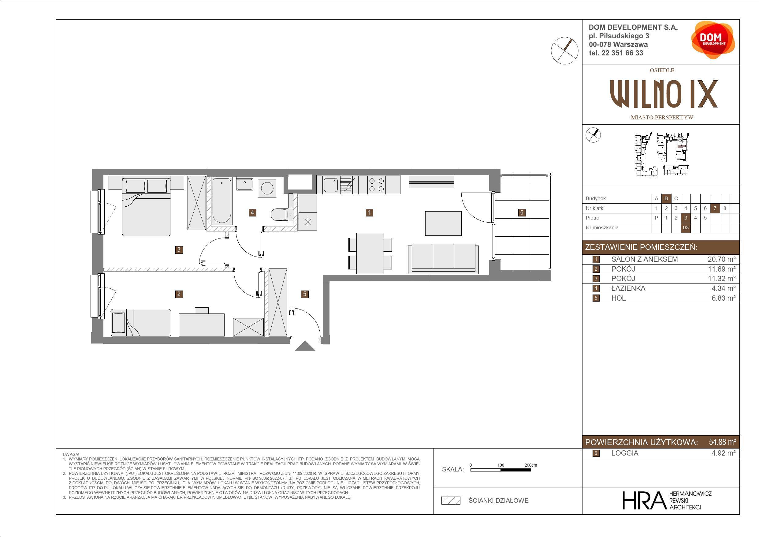 OSIEDLE WILNO – inwestycja Dom Development - lokal B 93, budynek B