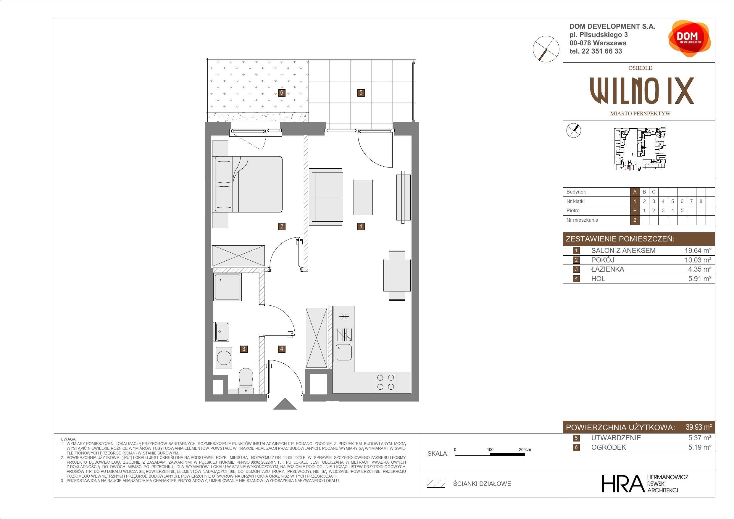 OSIEDLE WILNO – inwestycja Dom Development - lokal A 2, budynek A