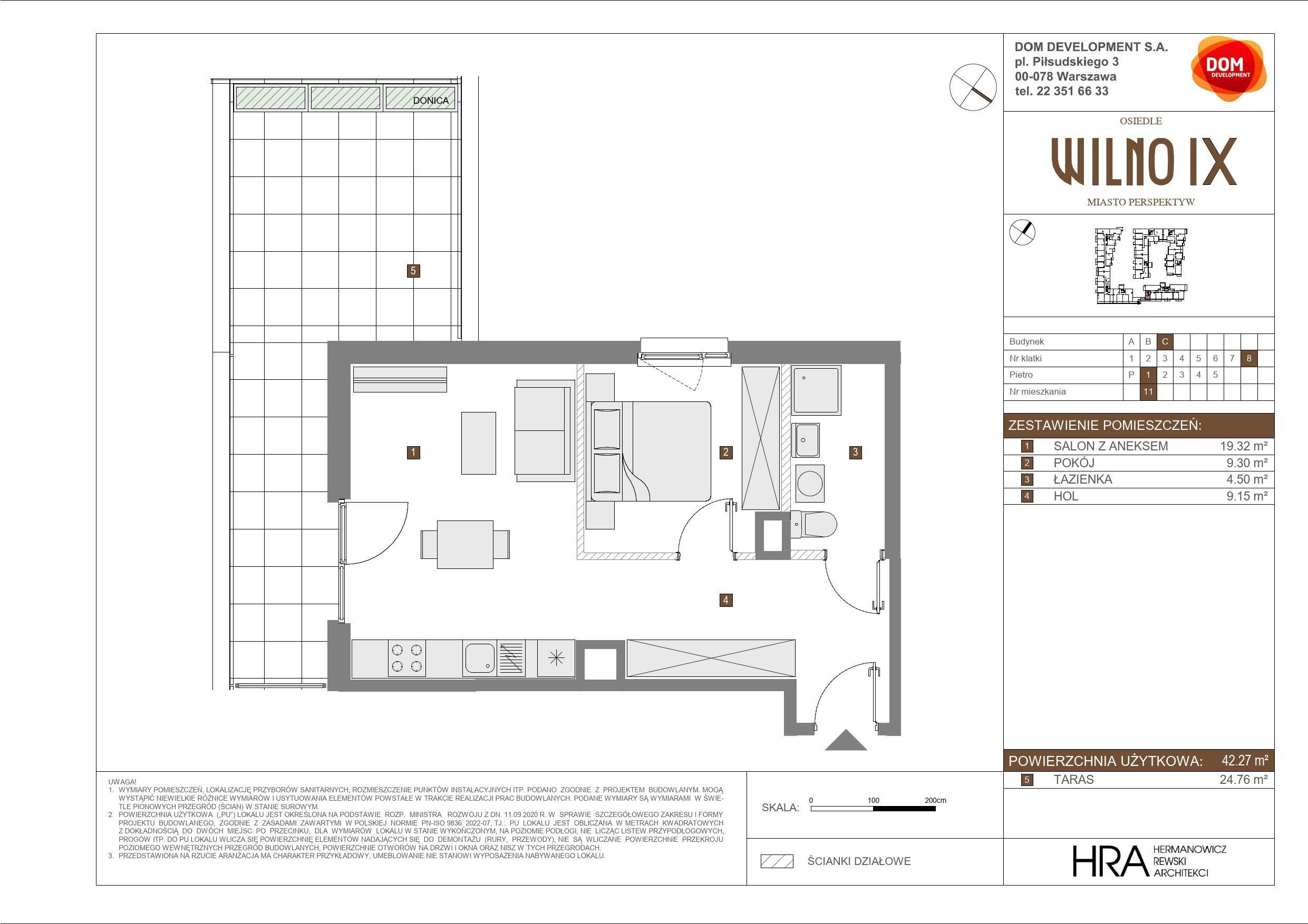 OSIEDLE WILNO – inwestycja Dom Development - lokal C 11, budynek C