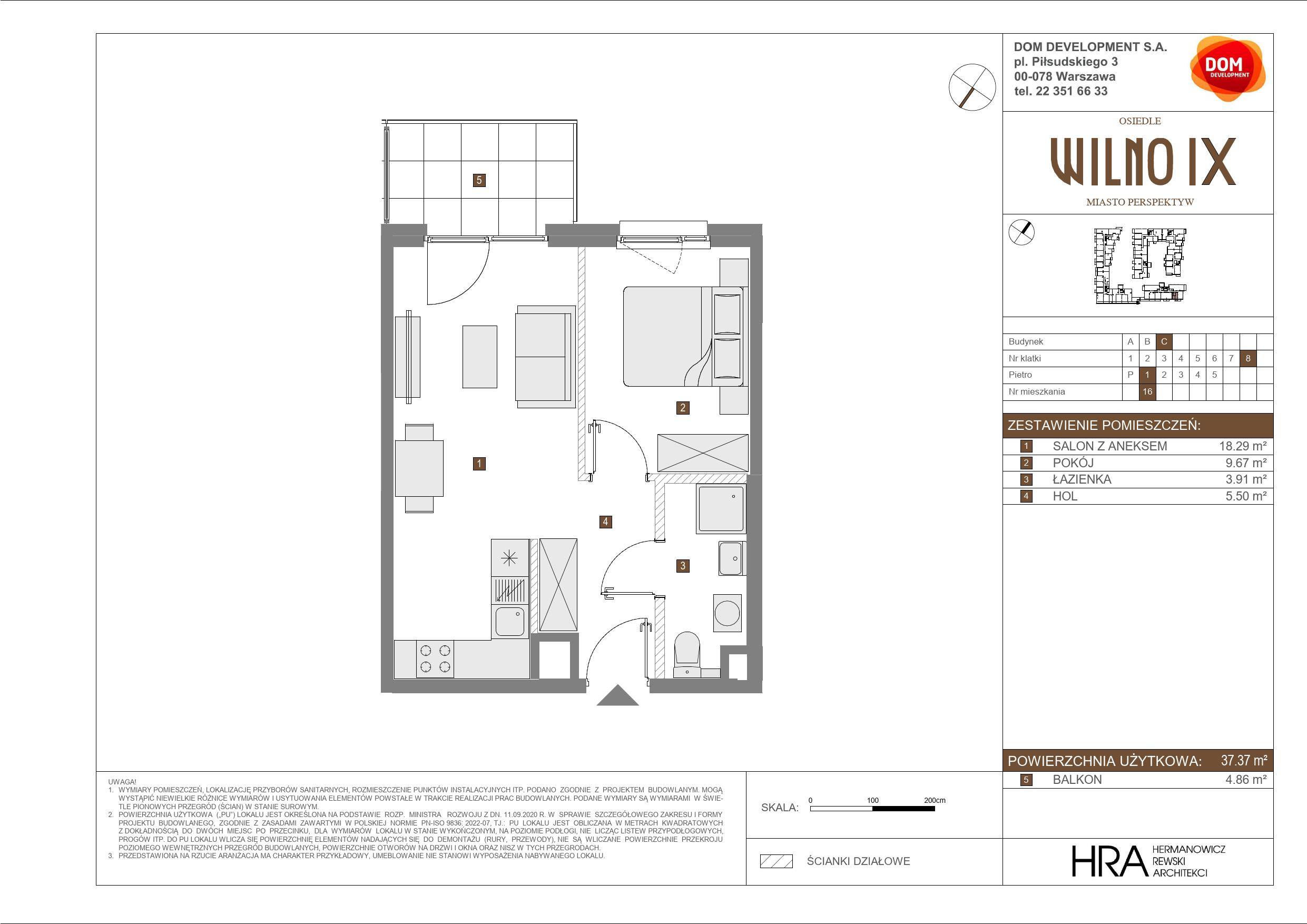 OSIEDLE WILNO – inwestycja Dom Development - lokal C 16, budynek C
