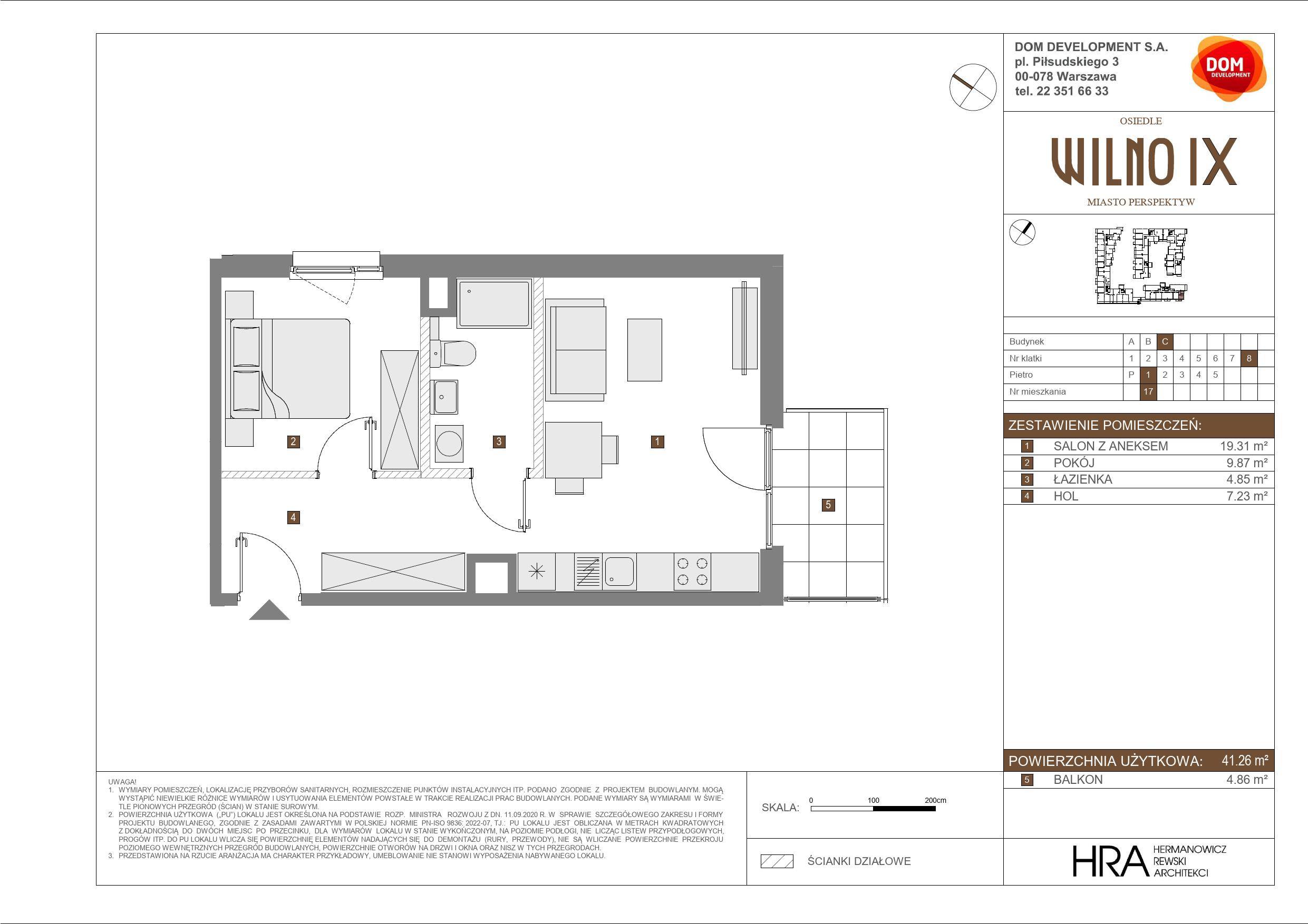 OSIEDLE WILNO – inwestycja Dom Development - lokal C 17, budynek C