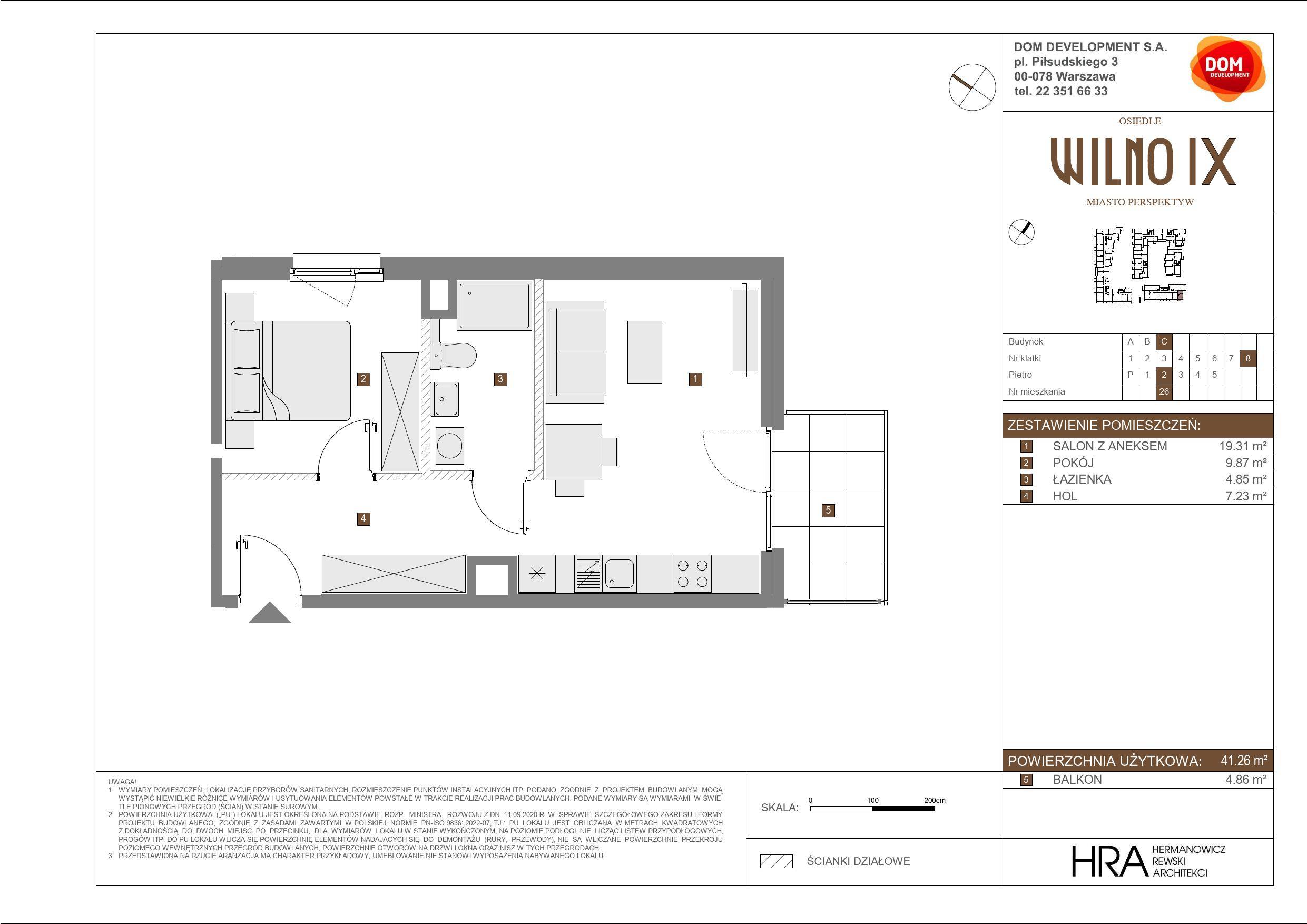 OSIEDLE WILNO – inwestycja Dom Development - lokal C 26, budynek C