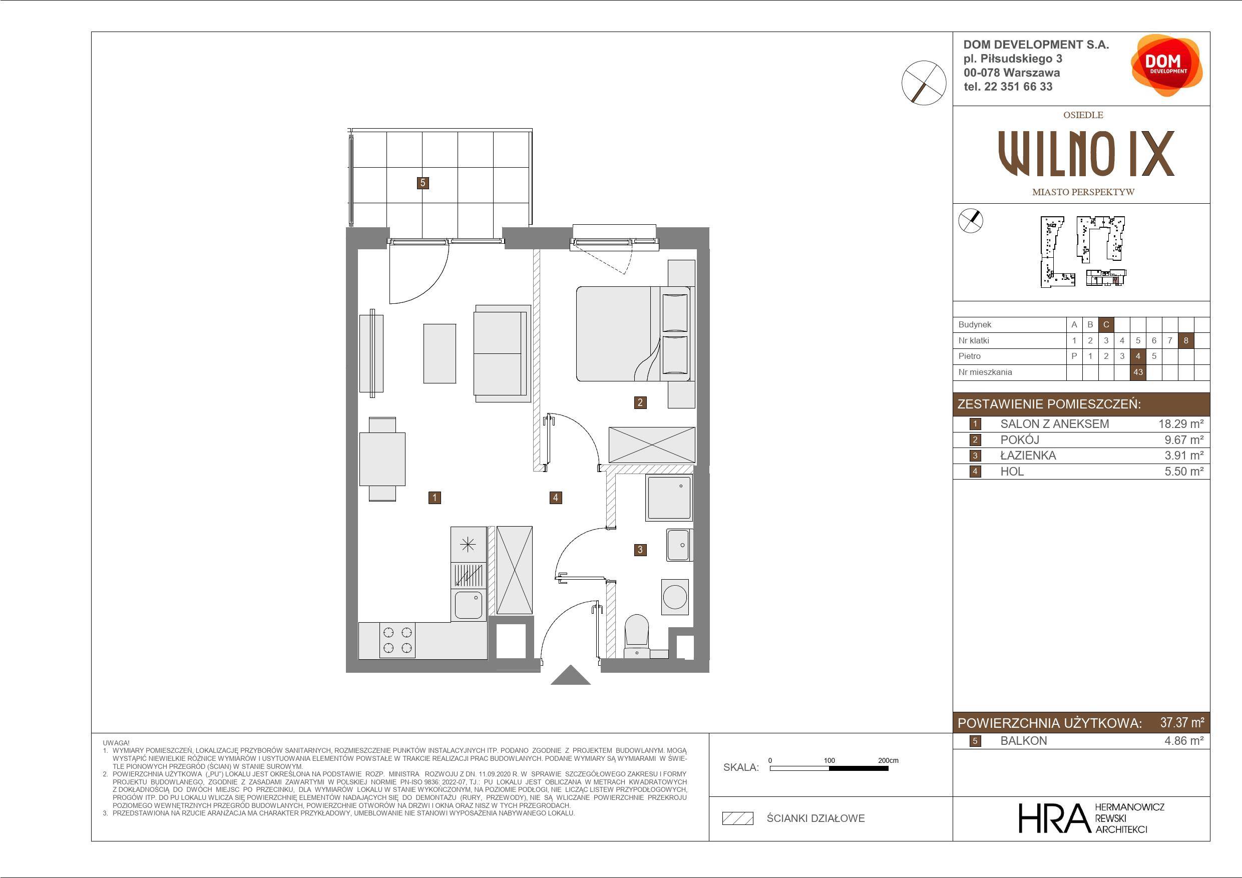OSIEDLE WILNO – inwestycja Dom Development - lokal C 43, budynek C