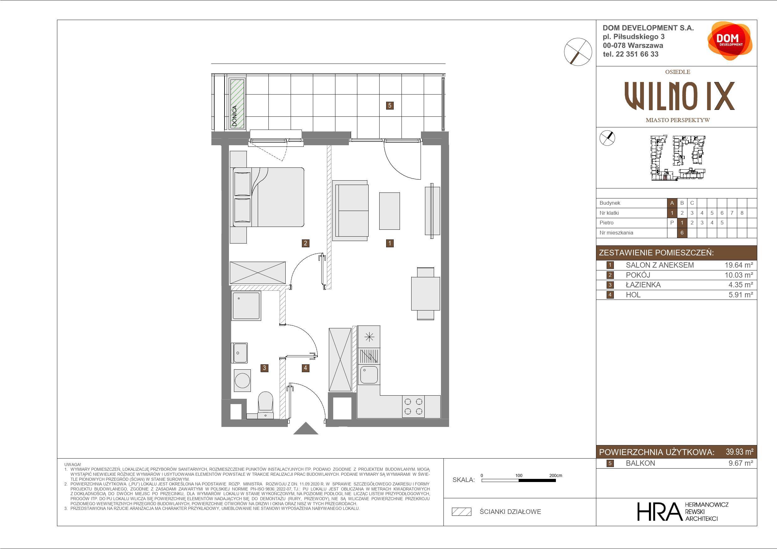 OSIEDLE WILNO – inwestycja Dom Development - lokal A 6, budynek A
