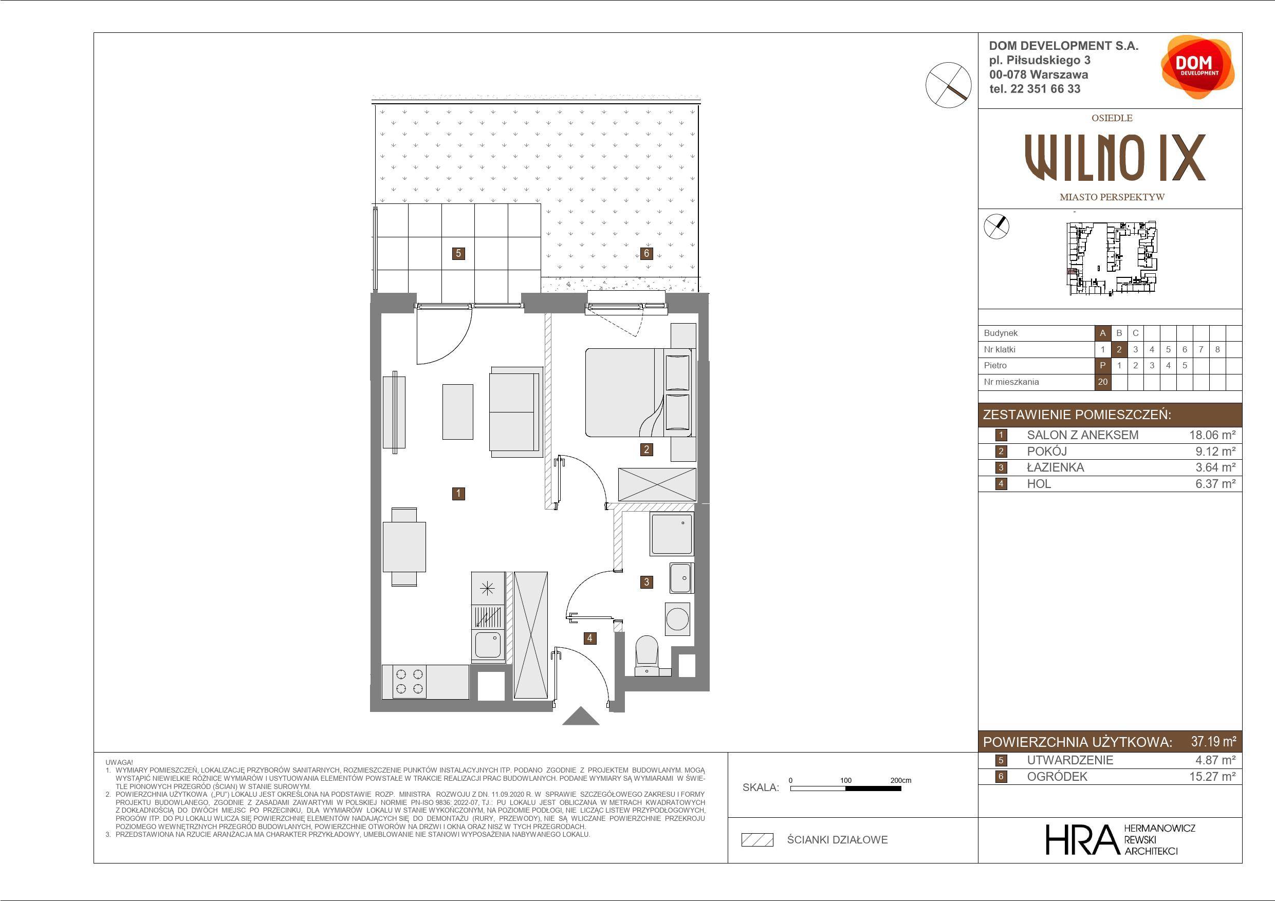 OSIEDLE WILNO – inwestycja Dom Development - lokal A 20, budynek A