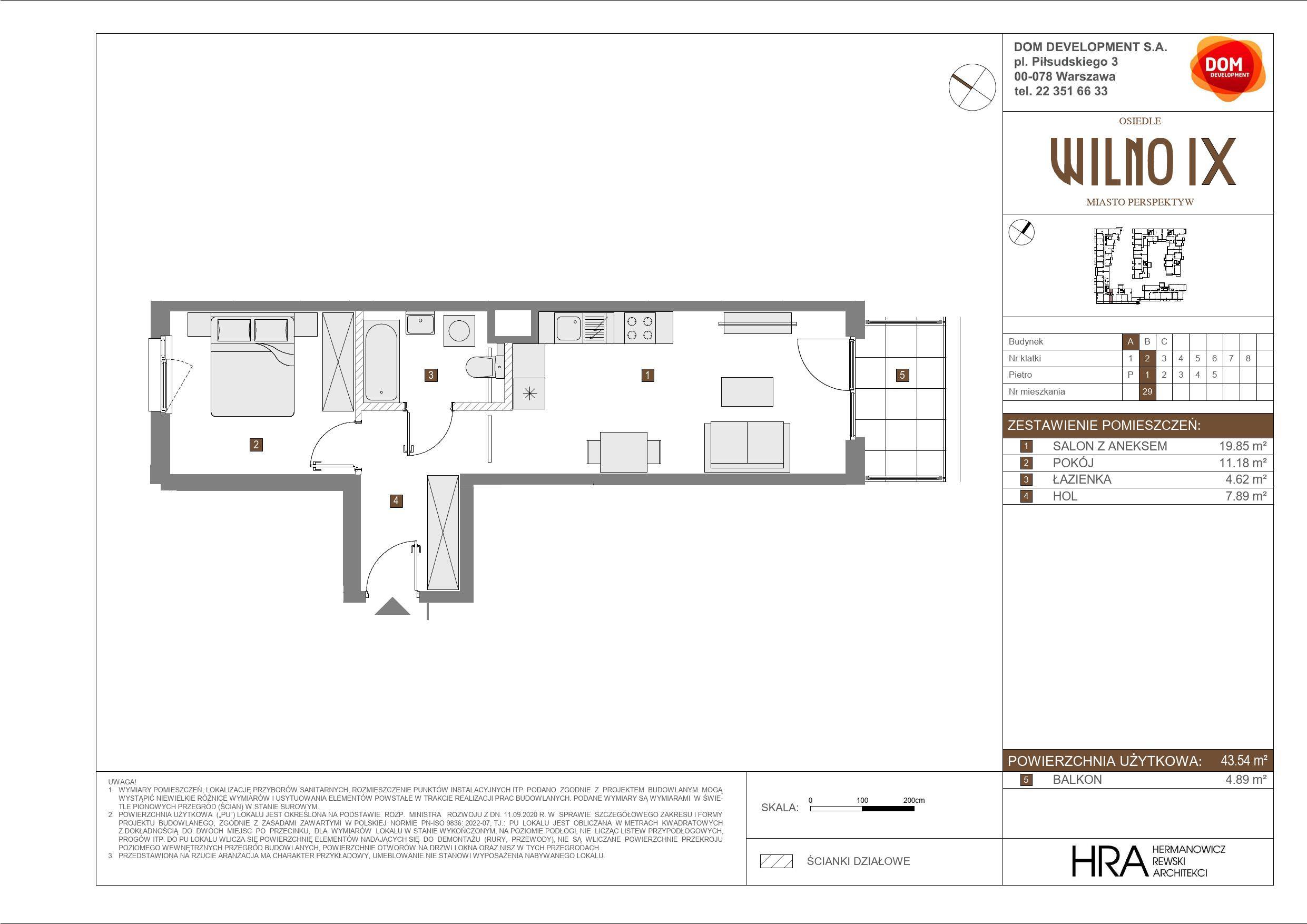 OSIEDLE WILNO – inwestycja Dom Development - lokal A 29, budynek A
