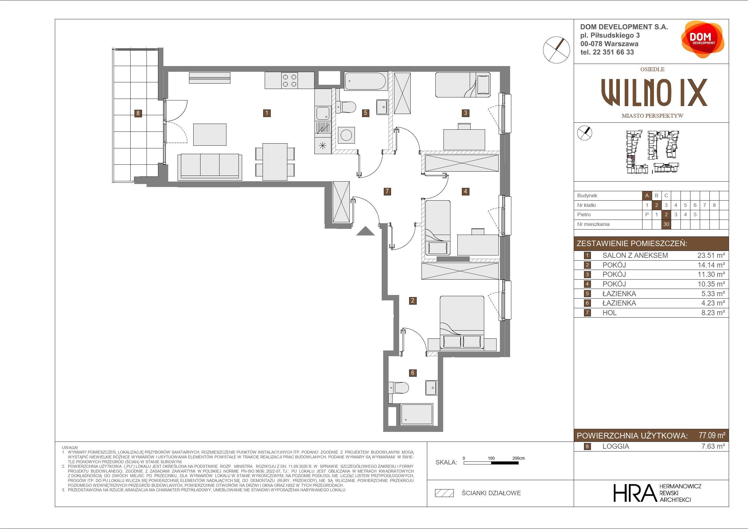 OSIEDLE WILNO – inwestycja Dom Development - lokal A 30, budynek A