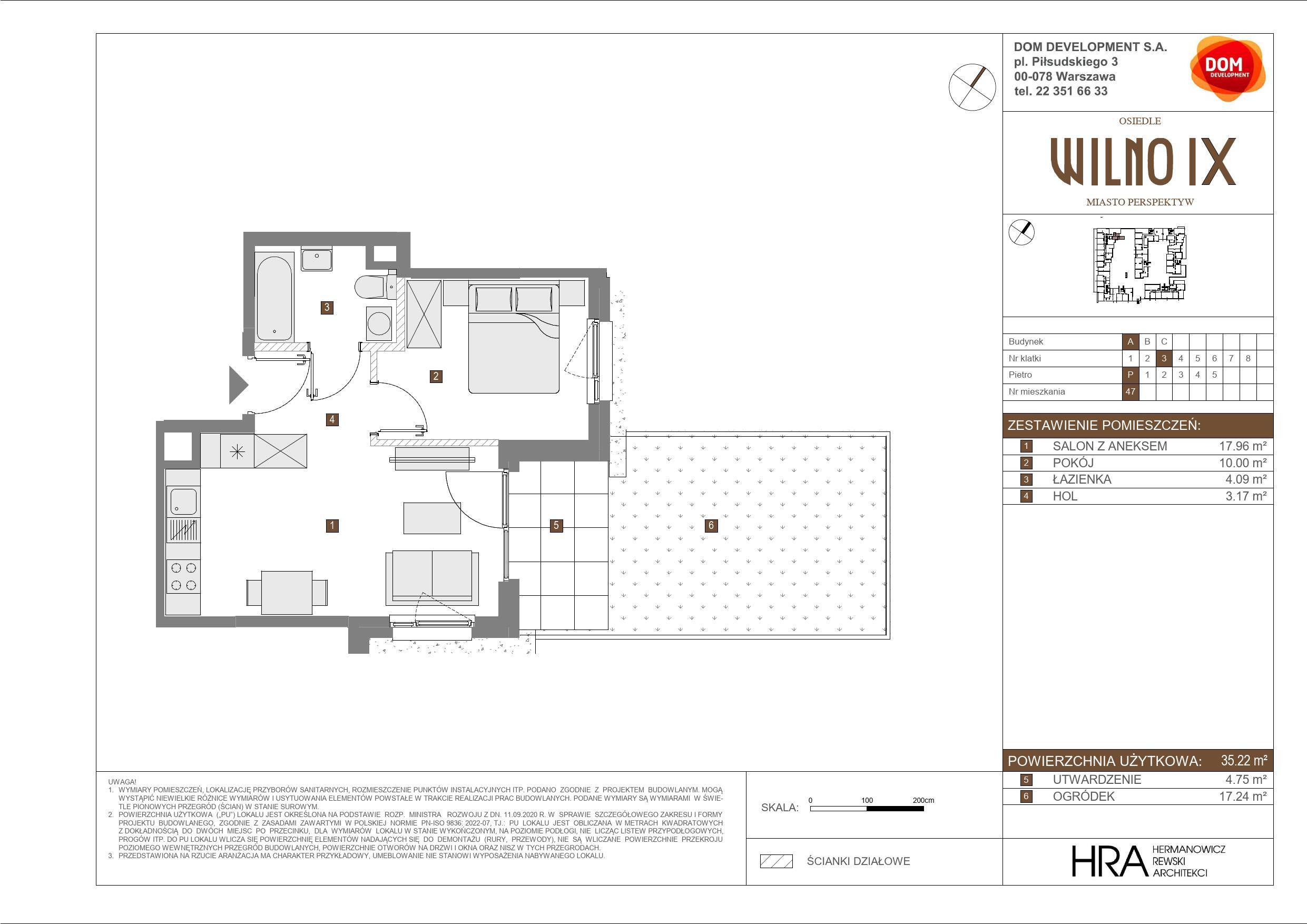 OSIEDLE WILNO – inwestycja Dom Development - lokal A 47, budynek A