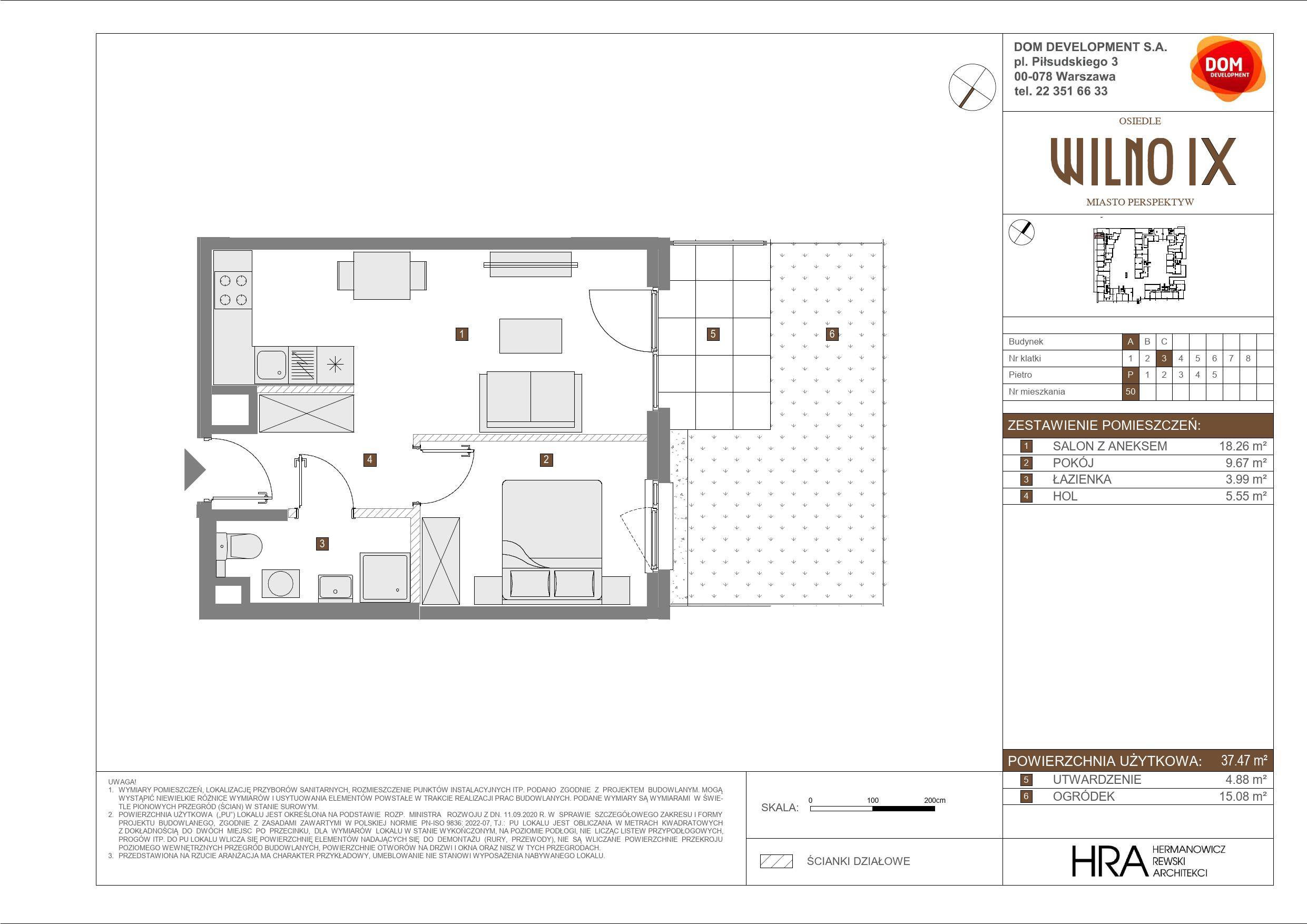 OSIEDLE WILNO – inwestycja Dom Development - lokal A 50, budynek A