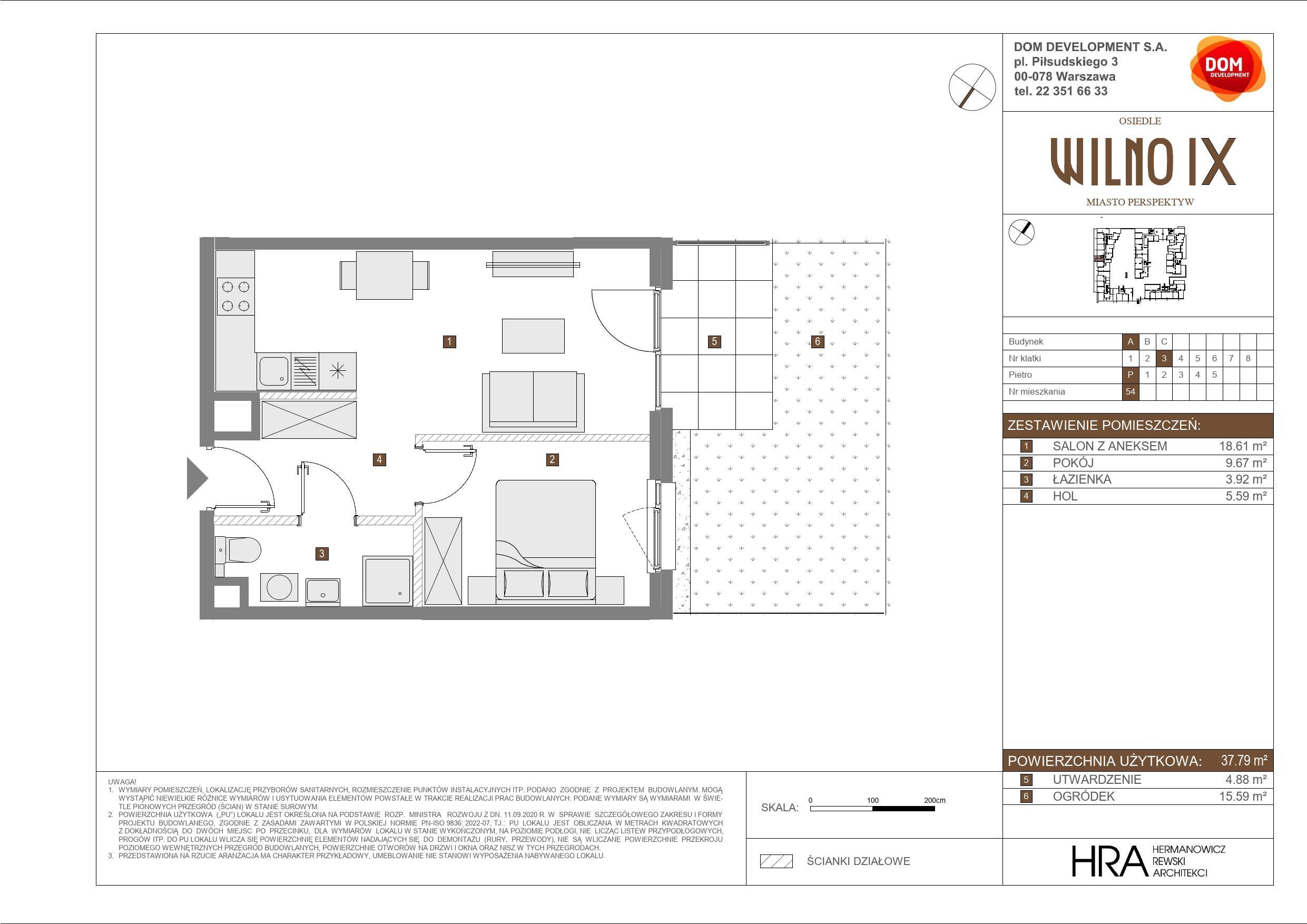 OSIEDLE WILNO – inwestycja Dom Development - lokal A 54, budynek A