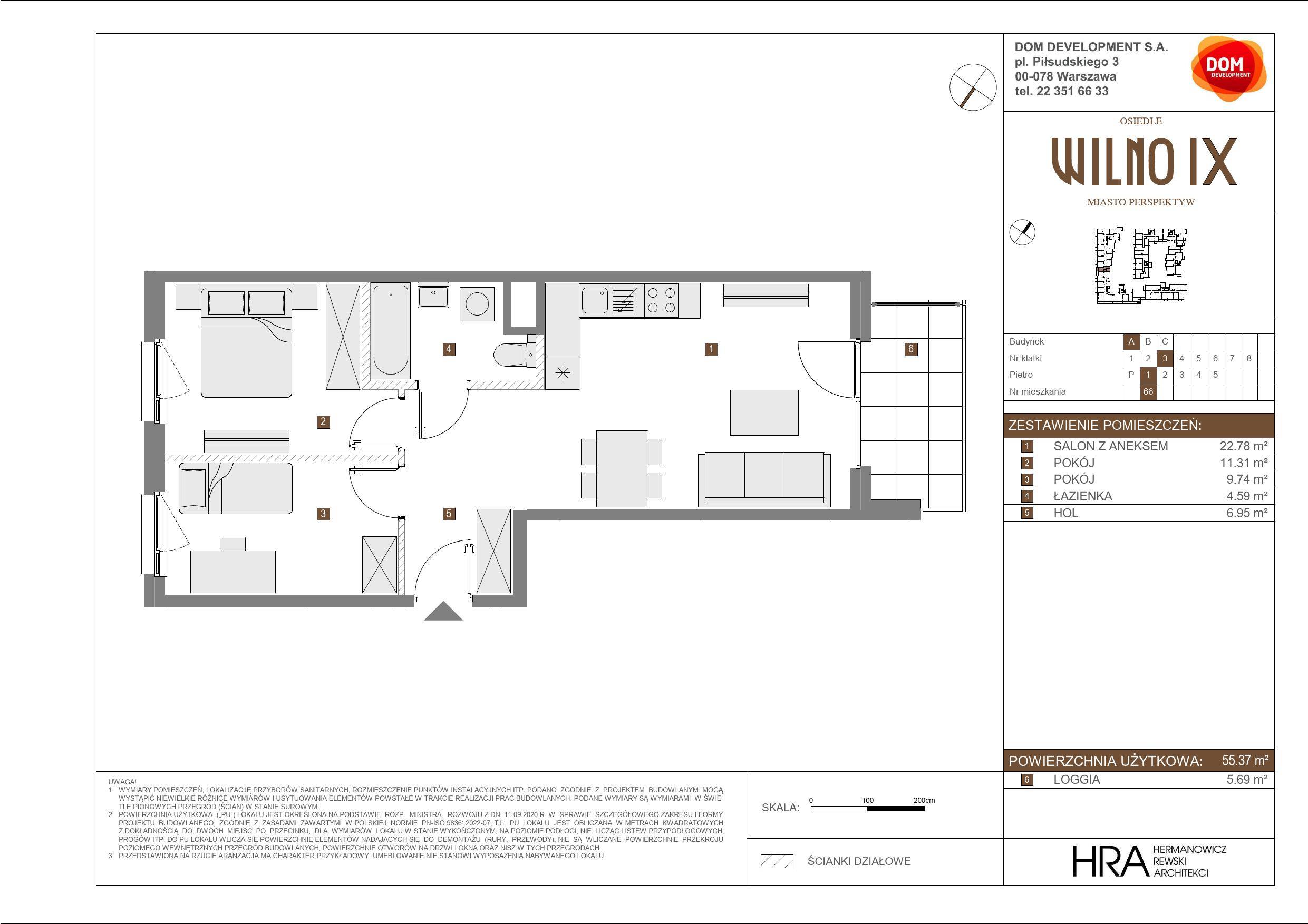 OSIEDLE WILNO – inwestycja Dom Development - lokal A 66, budynek A